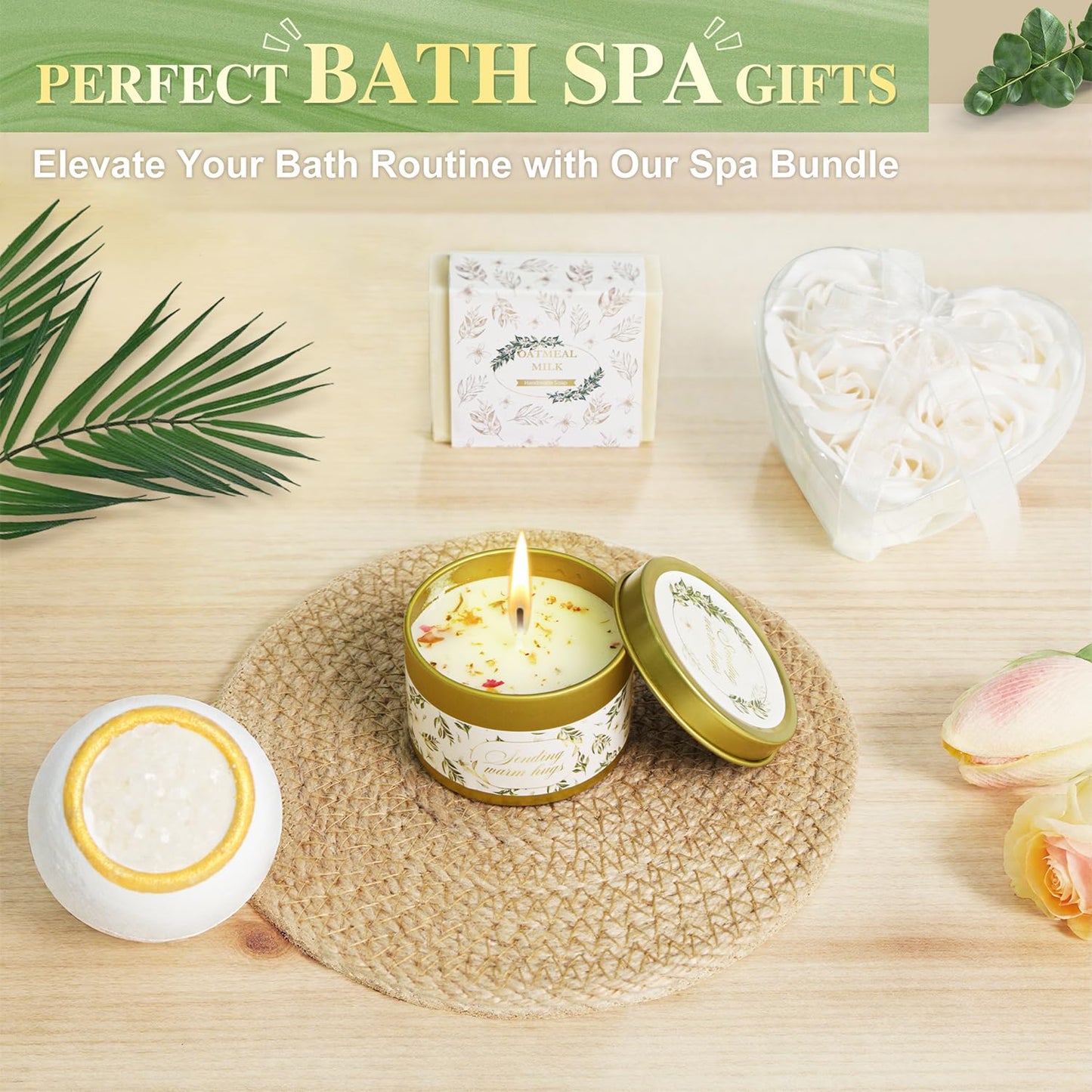 Sparkalyn 11 PCS Birthday Gifts for Women, Get Well Soon Gifts Baskets for Women Self Care Gifts, Spa Care Package After Surgery Thinking of You Sympathy Gift,Gift for Sick Friends Mom w/Blanket