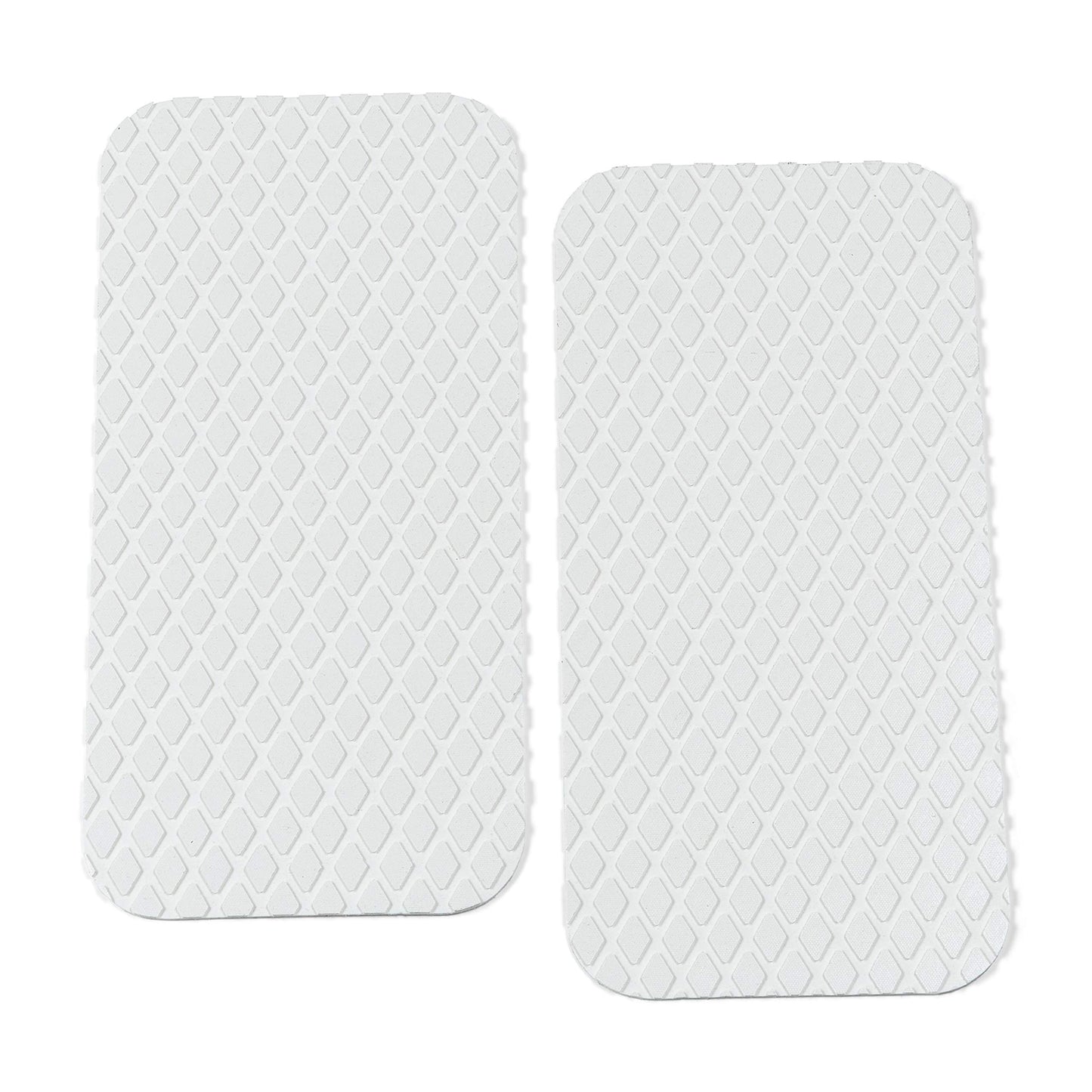 Lewmar Treadmaster Diamond Step Pad, Size 1, Measures 10-34" W x 5-1/4" D, self-Adhesive Backing, Chemical Resistant Nitrite PVC Construction, 2 Pack, White Sand - 2020212501