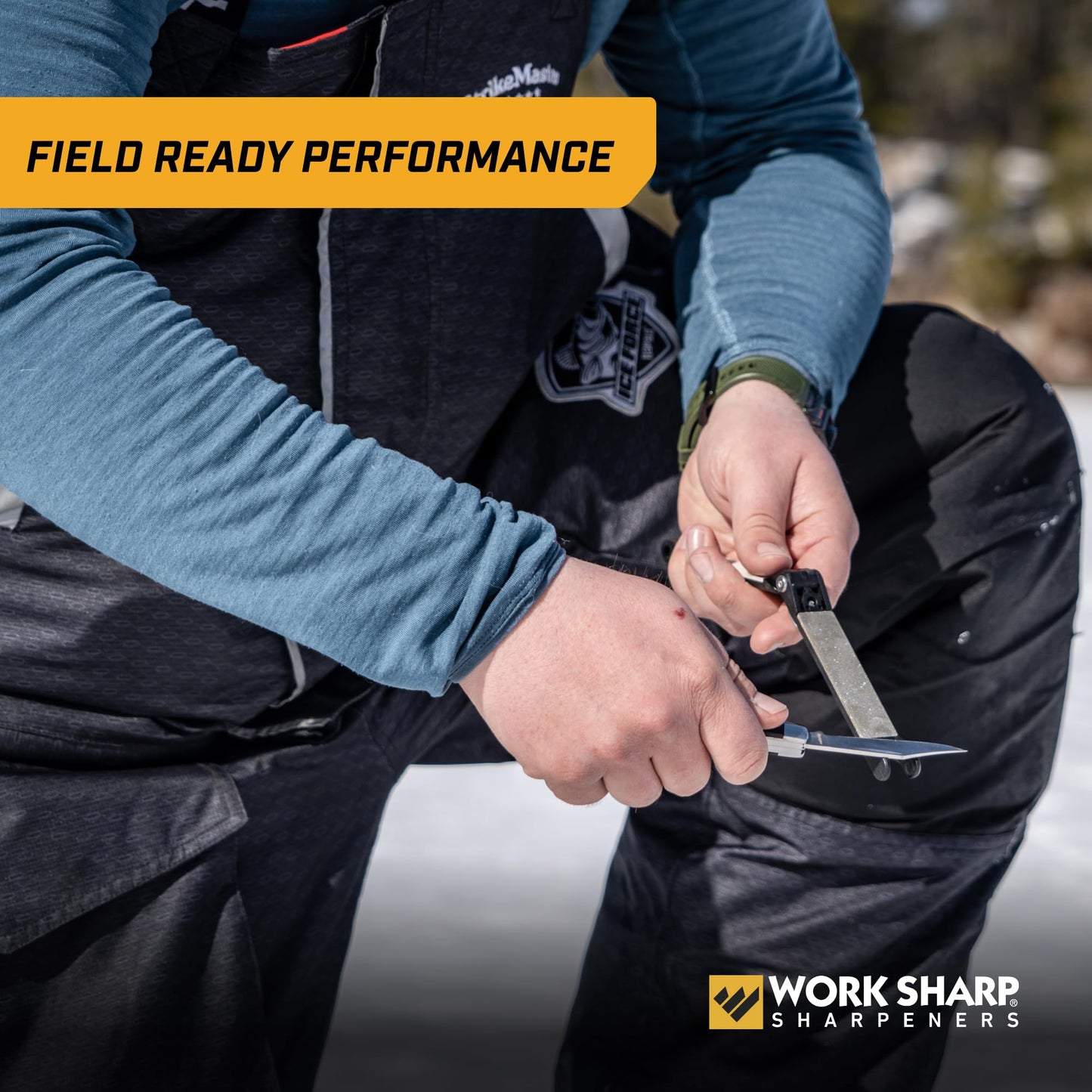 Work Sharp Folding Field Sharpener for Knives and Tools - Compact Portable Knife Edge Maintenance Gear For Tradesmen Craftsmen & Outdoor Professionals