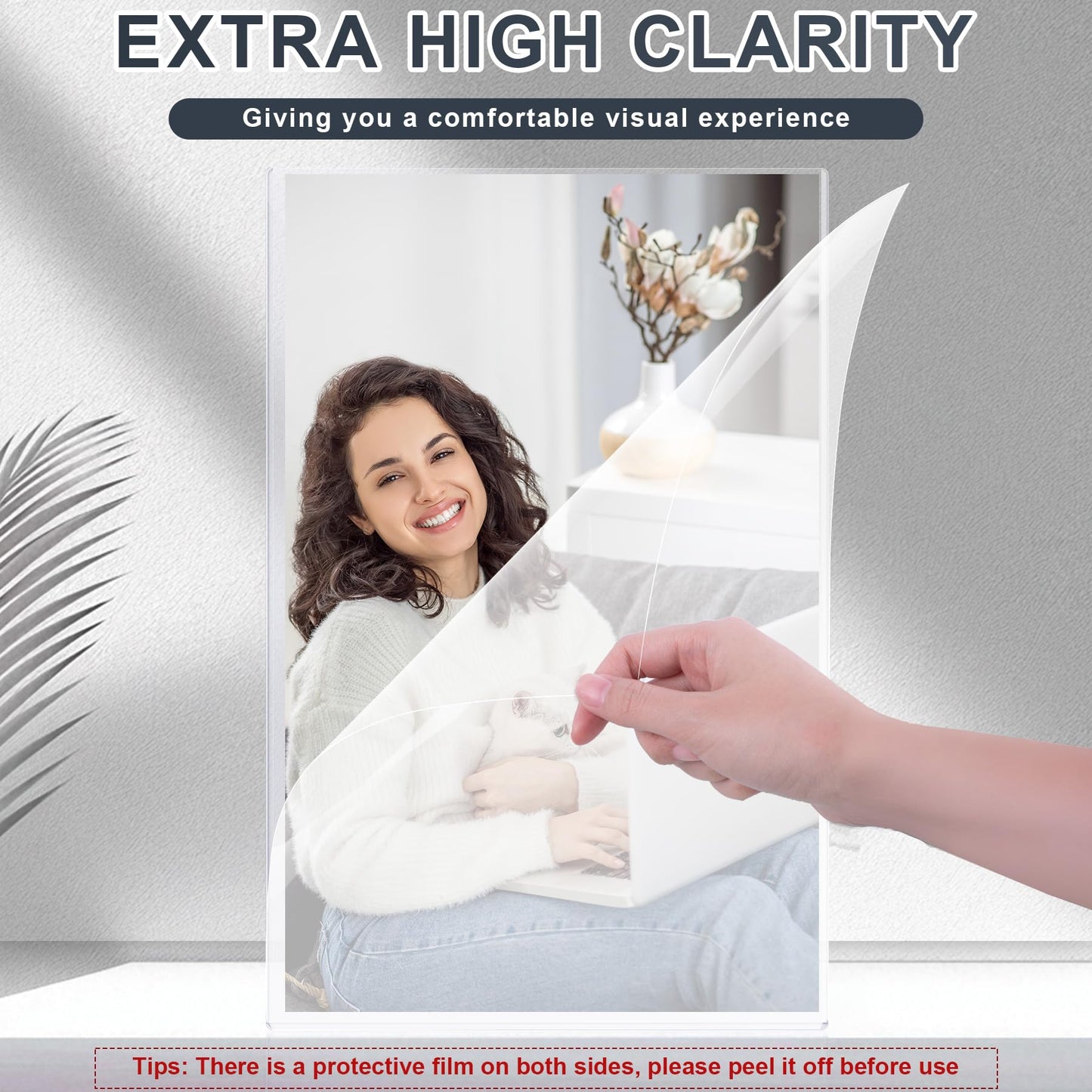 AKONEGE 25Pcs 11" x 17" Rigid Print Protectors Hard Plastic Sleeves for Prints, Menu Cover, Heavy Duty Sheet Poster Protectors Clear Plastic Sleeves for Paper Photos Documents Magazines, Vertical