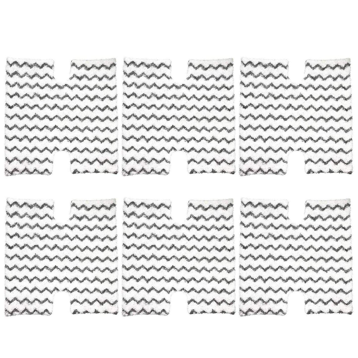 6 Pack Steam Mop Pads Replacement P184WQ for Shark Genius Steam Mop S5003D & Lift-Away Pro Steam Mop S3973 S3973D S3973WM S5001 S5002Q S5003A S5004 S5004W S6001W S6001WM S6002C S6003D S6003W