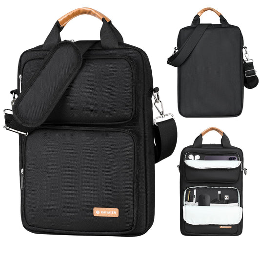 13.3-14 Inch Laptop Sleeve Bag, Laptop Bag for 14'' MacBook Pro M4 2024,14'' MacBook Pro M3&M2&M1 2023/2021, 13.6/13'' New MacBook Air M3/M2 2024/2022,Tab S8 Ultra 14.6",with Shoulder Strap(Black)