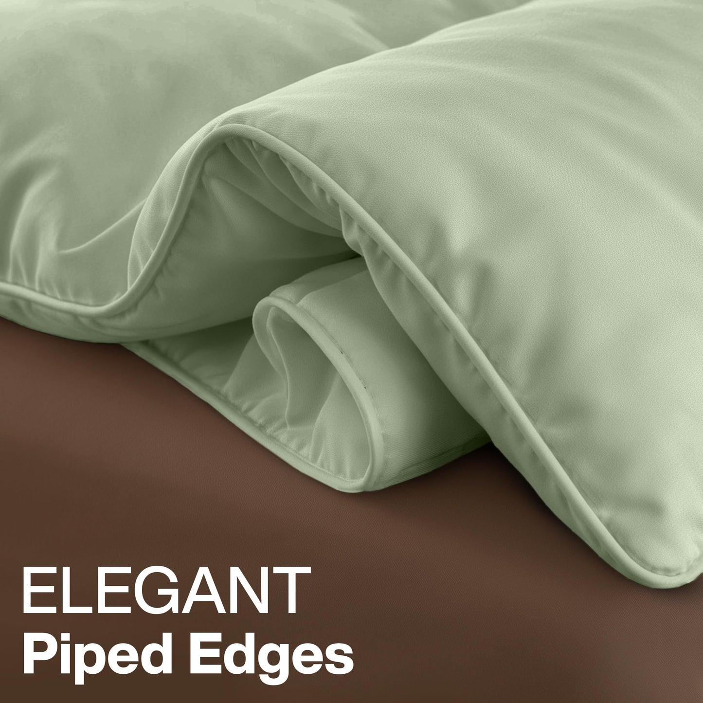 Utopia Bedding King Comforter Duvet Insert, Quilted Sage Green Comforter with Corner Tabs, Box Stitched Down Alternative Comforters King Size 90 x 102 inches