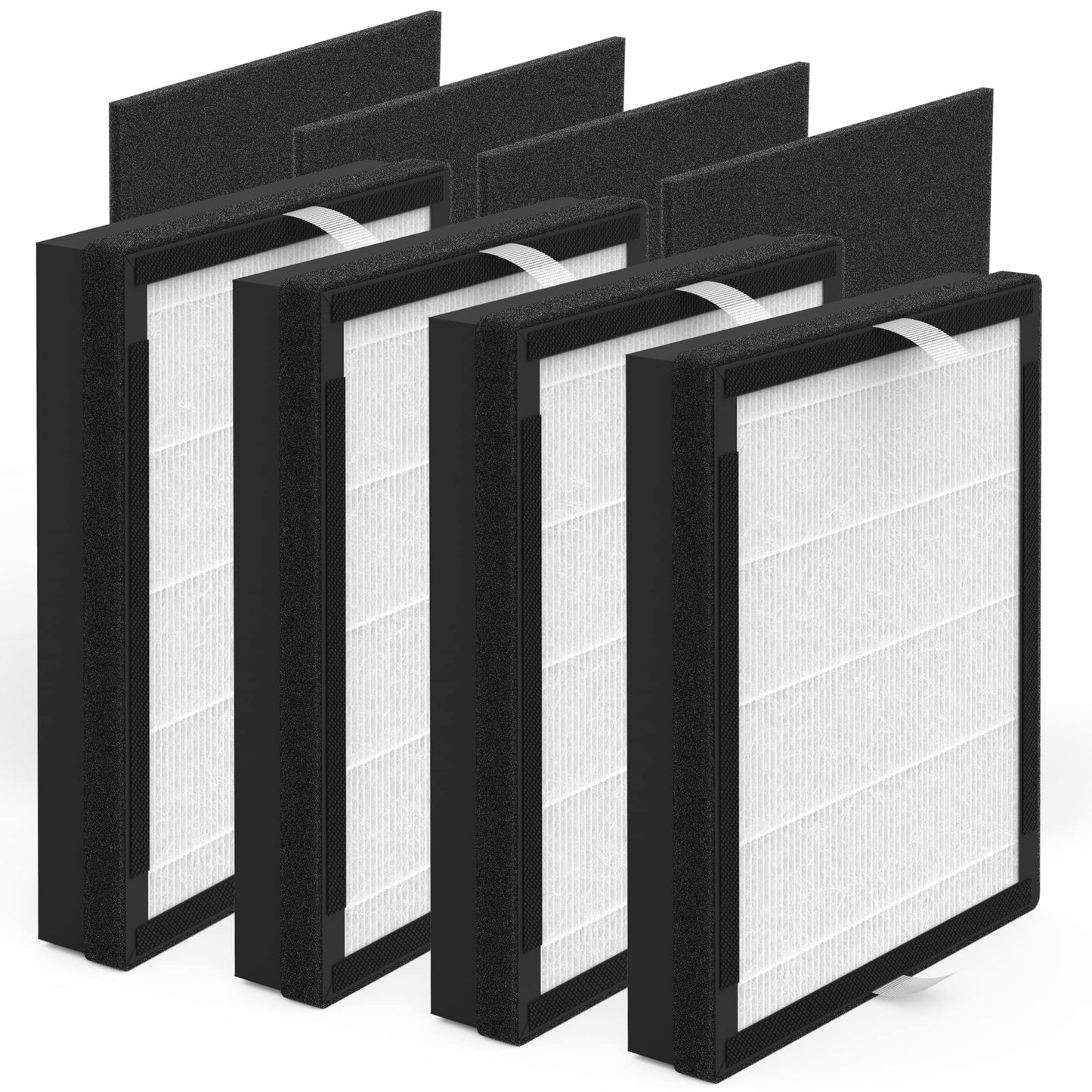 FCFMY 4 Packs IAF-H-100A H13 True HEPA Replacement Filters Compatible with 3M Filtrete A FAP-C01-A and Idylis A Series Air Purifi-ers AC-2119 IAP-10-100 IAP-10-140 IAPC-40-150, Part # IAF-H-100A