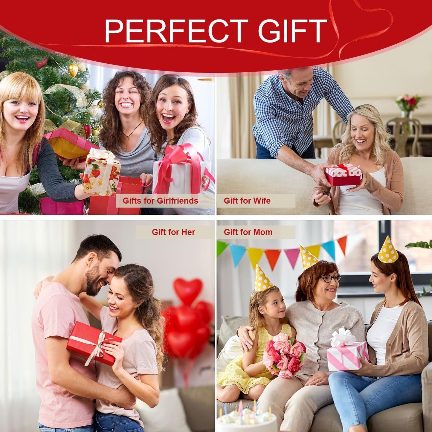 Agrul Mothers Day Roses Gifts for Mom,Forever Preserved Flowers Roses in a Heart Shape Box, for Wife Women Mom Grandma from Daughter,Fresh Flowers for Delivery/16Pcs Red