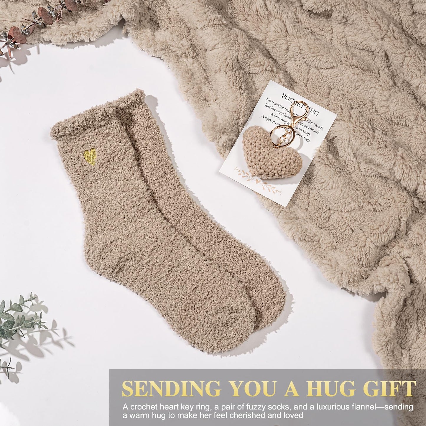 Get Well Gifts for Women Self Care Gifts Basket - Relaxing Spa Care Package After Surgery Mothers Day gifts - Feel Better Sympathy Mothersday Birthday Gift for Her Mom Sister Friend Wife (Khaki)
