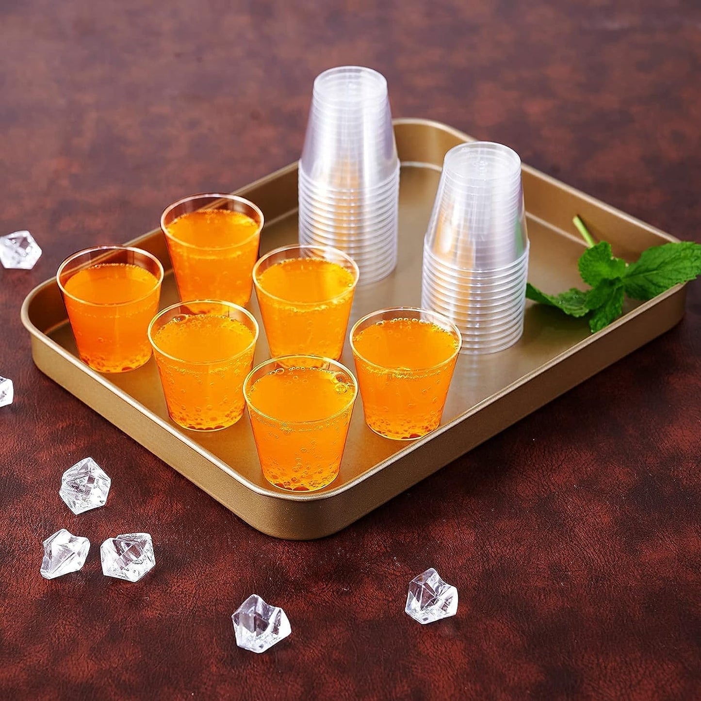 1 OZ 1000 Pack Plastic Shot Glasses, Disposable Cups, 1 Ounce Tasting Cups Party Cups Perfect for Whiskey, Wine Tasting, Food Samples, and Parties