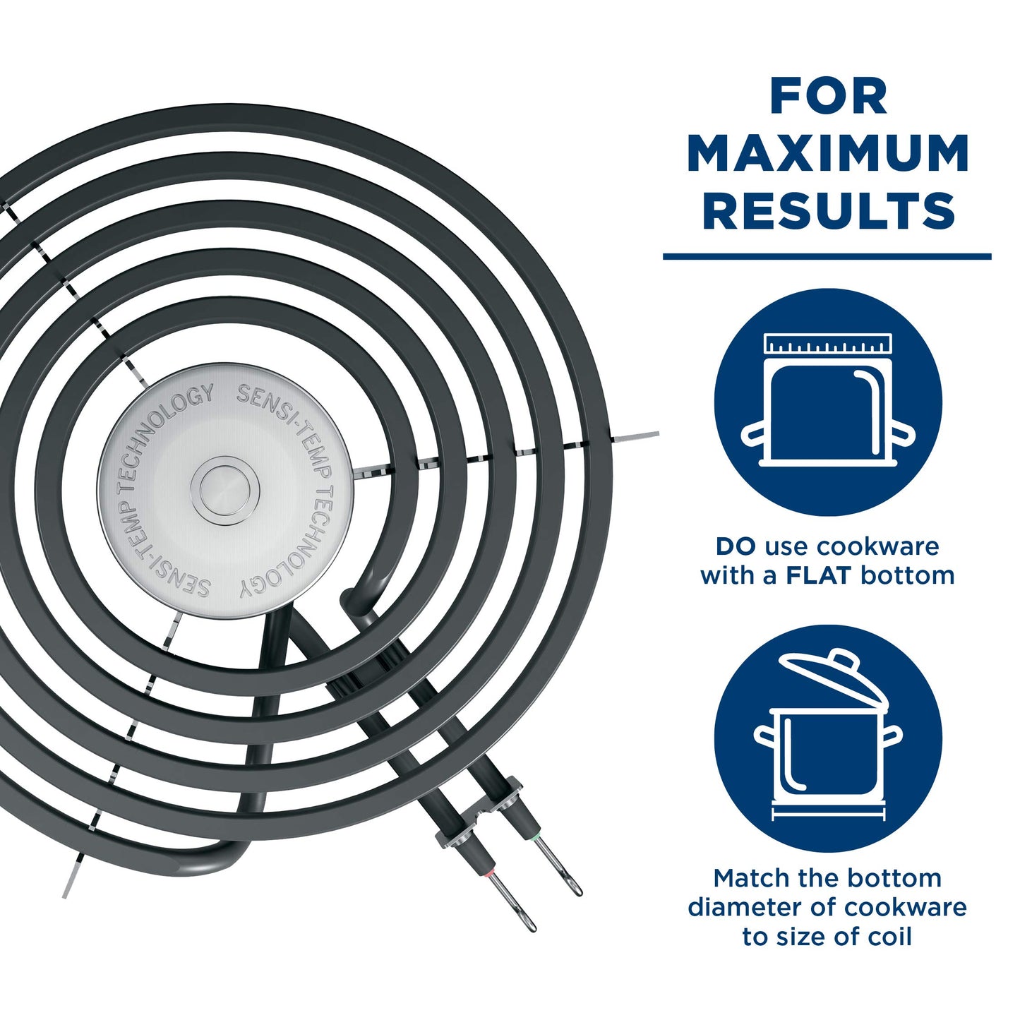 ELECTRIC RANGE BURNER ELEMENT SENSI-TEMP COIL - 8”