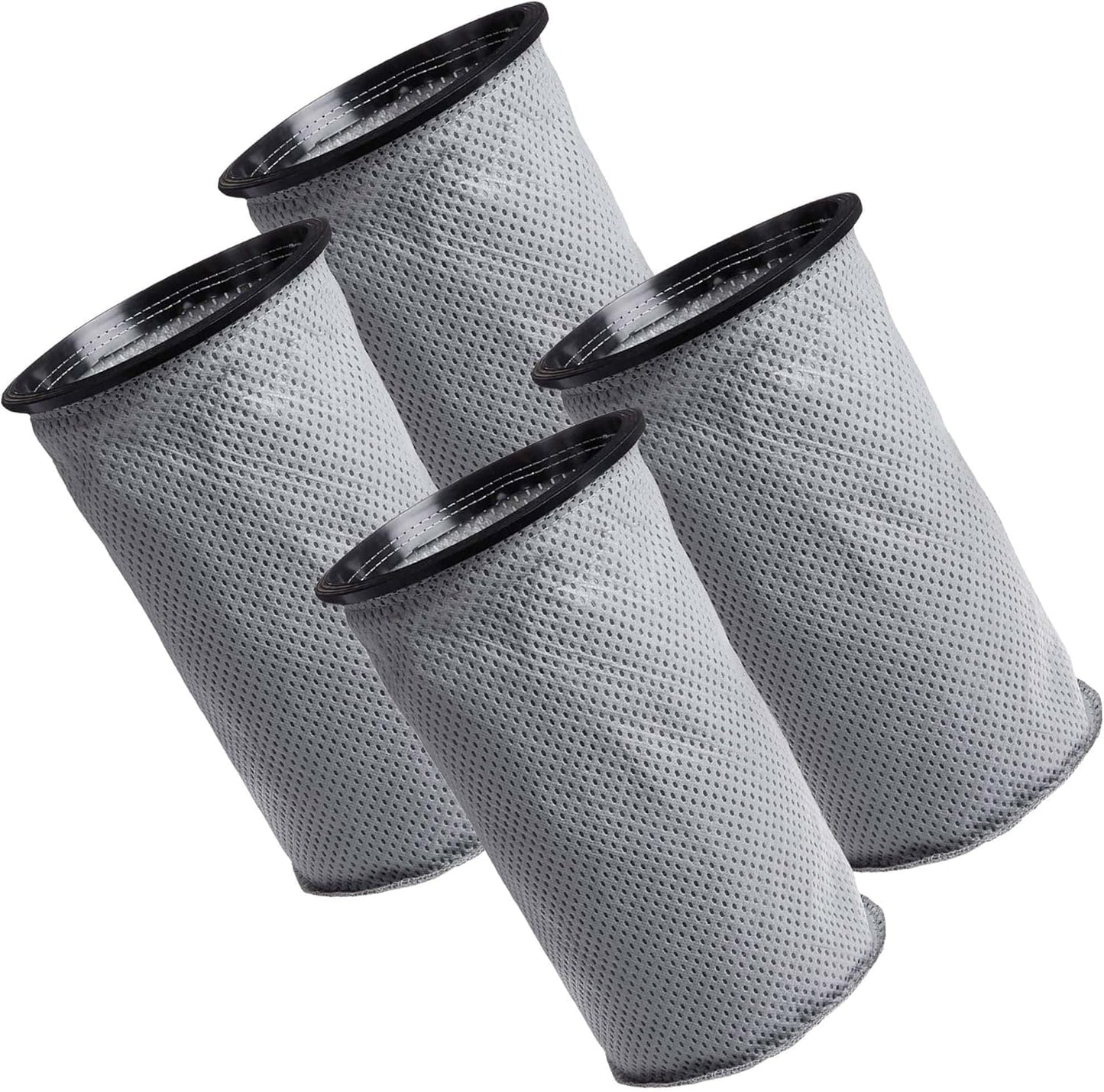 4 Replacement Reusable Cloth 10QT Vacuum Bags – Compatible with ProTeam Part # 100565 - Fits ProTeam Coachvac, Super CoachVac, MegaVac & Mega Raven 10QT – (4 Pack) by Think Crucial