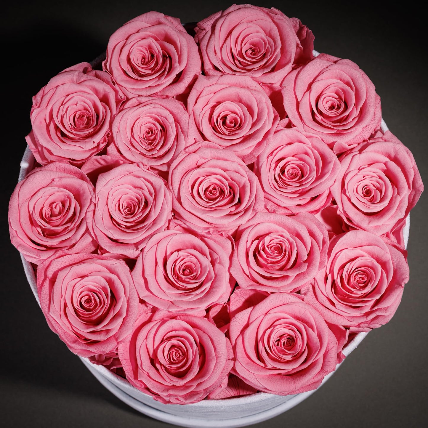 Prifroti 17 Flowers in a Luxury Suede Box, Birthday Gifts for Women, Preserved Flowers, Mothers Day Roses Gift for Mom, Light Pink