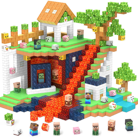 Magnetic Blocks 150 Pcs Building Toys Gifts Construction Toys for 3 4 5 6 7 8 Year Old Boys & Girls, STEM Montessori Sensory Creative Kids Toys