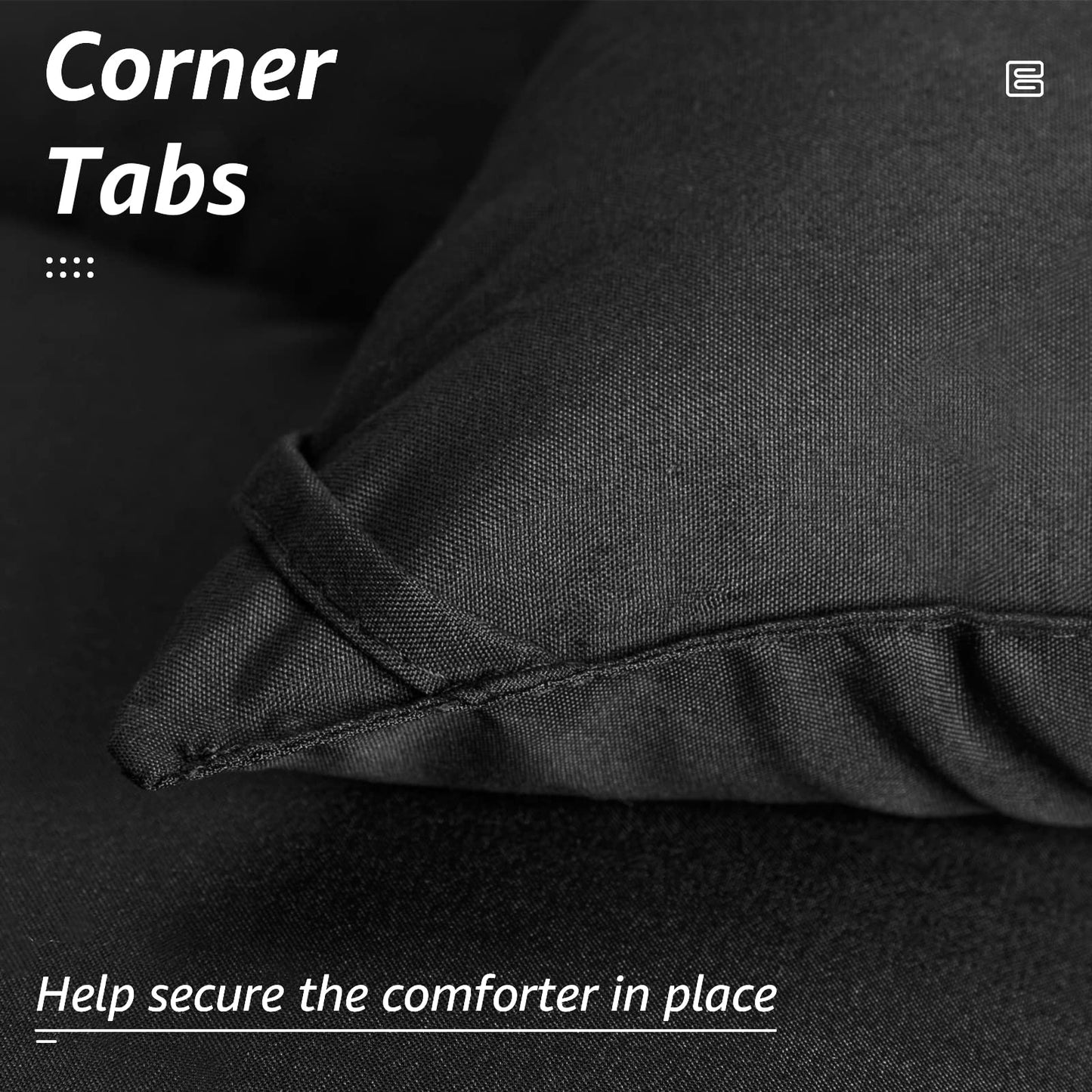 HYLEORY Queen Comforter, All Season Down Alternative Duvet Insert, Cooling Quilted Bed Comforter with Corner Tabs,Machine Washable, Dark Grey, 88x88 Inch
