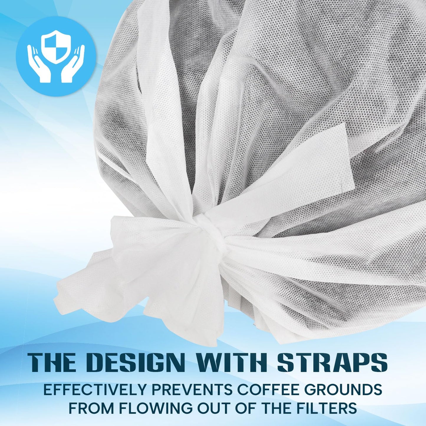 50 PIECE Cold Brew Coffee Filters with Drawstring, 20" X 20" Cold Brew Bags for Cold Brew Coffee Makers, Brew Up To 5 LBS Coffee