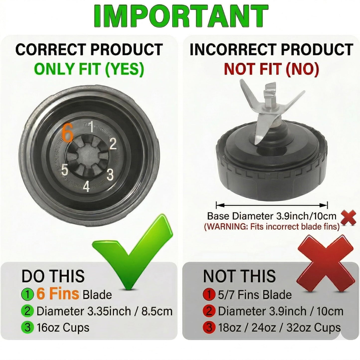 Equust 5-piece Blender Cups Replacement for Ninja Single Serve 16oz Cups with Sip & Seal Lids, 6 Fins Extractor Blade Compatible with Ninja Blenders Pro BL660 BL663 BL663CO BL665Q BL740 BL770