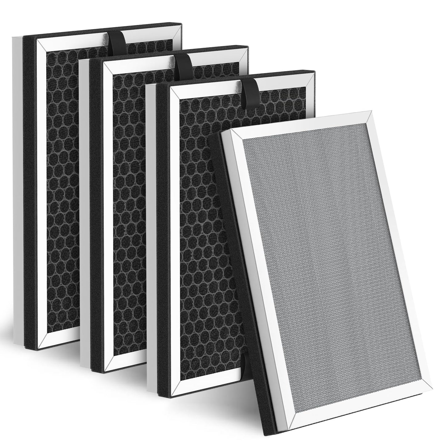 JF260 Replacement Filter Compatible with JF260 Air Purifier, 3-in-1 Pre-Filter, HEPA, Activated Carbon Filtration System - 4 Pack