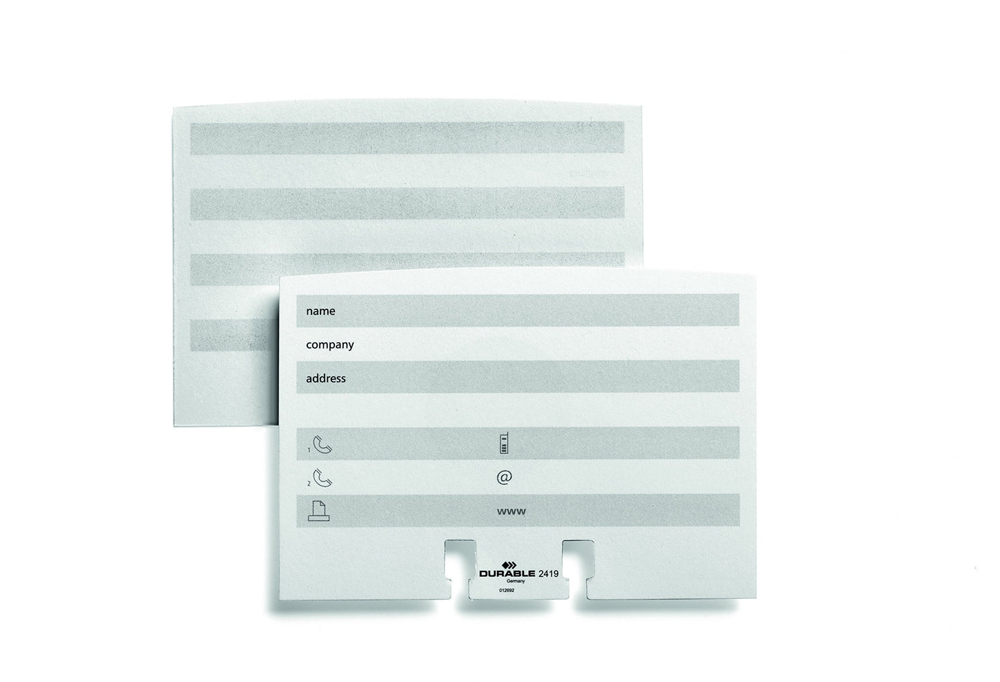 Durable Telindex Rotary Address Card Holder - Includes 500 Double-Sided Card Pockets - Includes A-Z Index - Made from Black Plastic