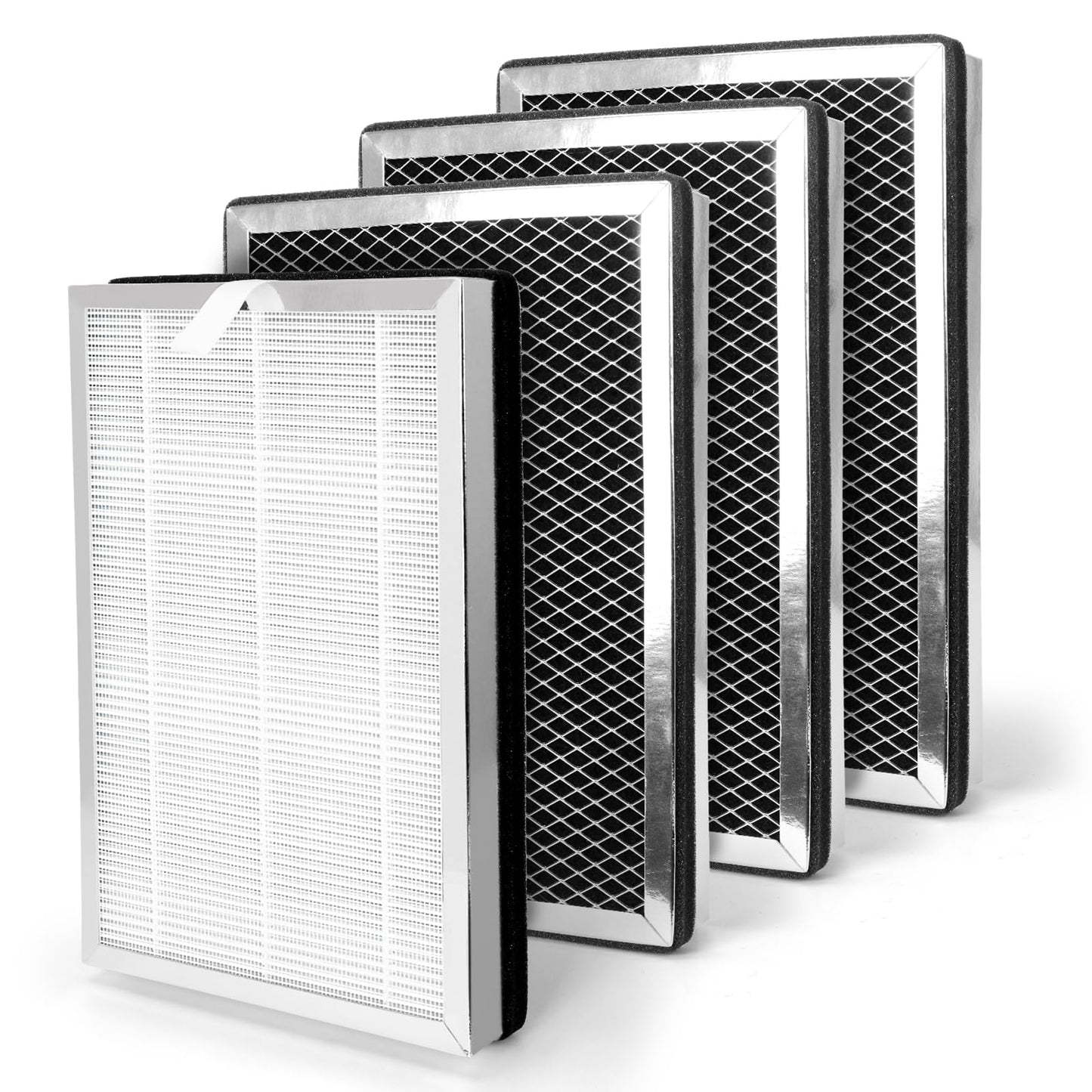 MA-25 Replacement Filter for modify air Purifier Filter Replacement MA-25 S1/W1/B1 Series Filters Purifier H13 TRUE HEPA and Activated Carbon Filter 3 in 1 of Pre-Filter 4-Pack Filters
