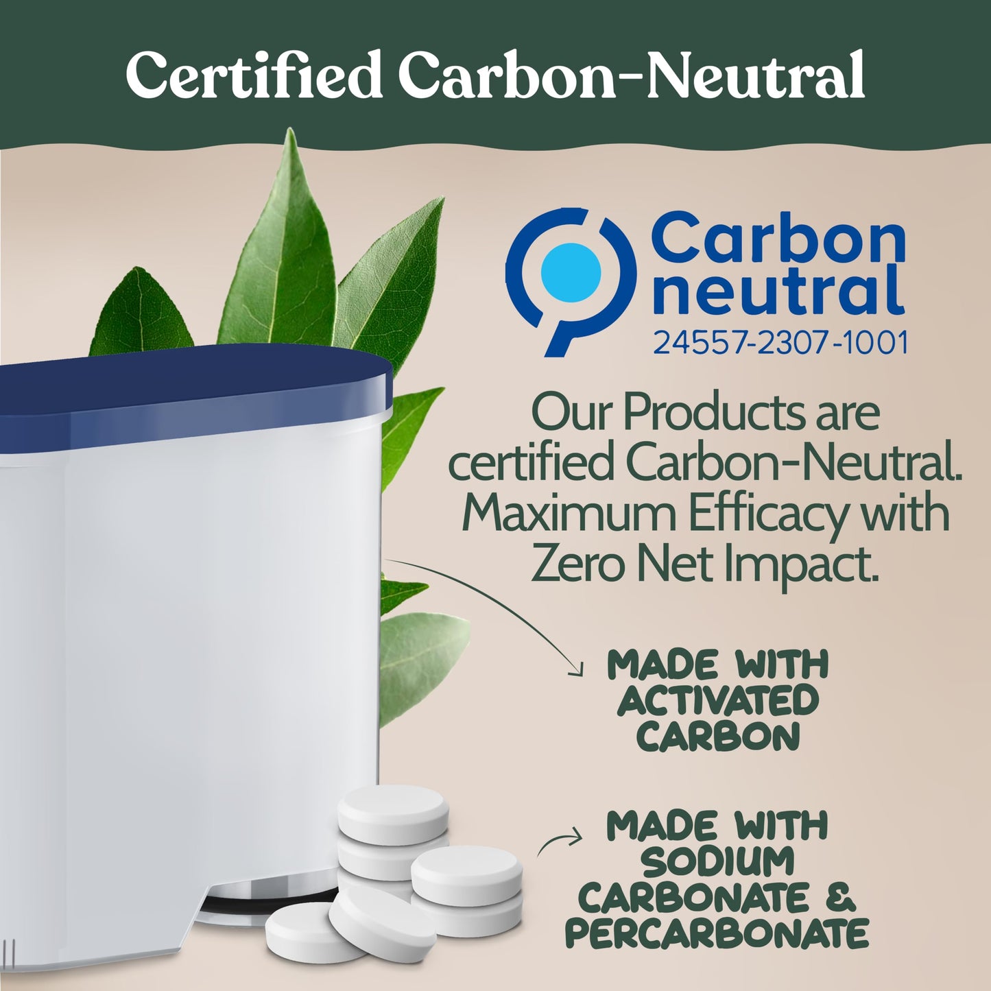 Roobi Cleaning Tablets & Filters Compatible with Philips Saeco. Includes 16 Espresso Cleaning Tablets & 4 Water Filters. Carbon Neutral Philips Cleaner Kit. 1 Year Supply.
