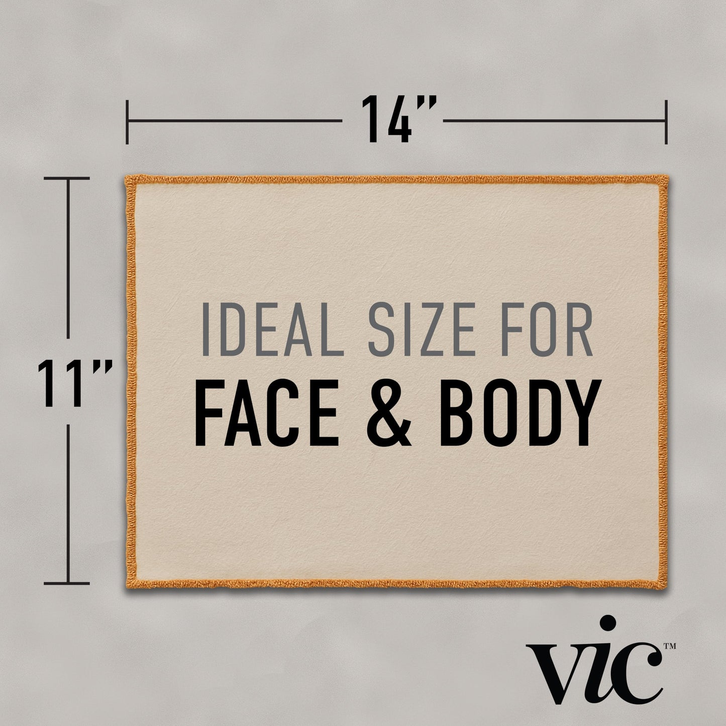 VIC Deep Exfoliating Face & Body Washcloth | Premium Natural Cotton | Intensive Skin-Renewing Texture | Artisan Made in The Netherlands | 14” x 17”, 2-Pack