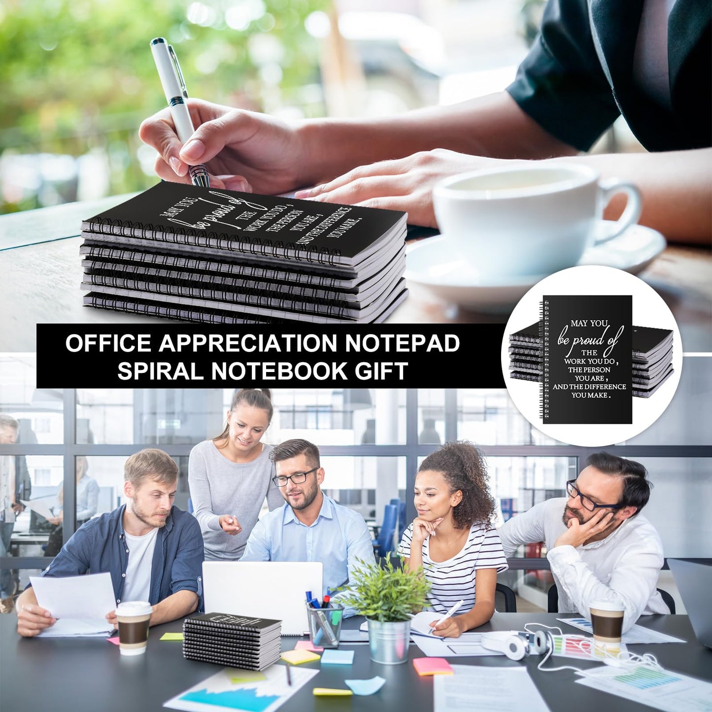 Tenceur 30 Pcs Cna Week Gifts Bulk 2026 Inspirational Notepads A5 Appreciation Thank You Gifts for Cna Employee Teachers Nurse Staff Coworkers Team Men