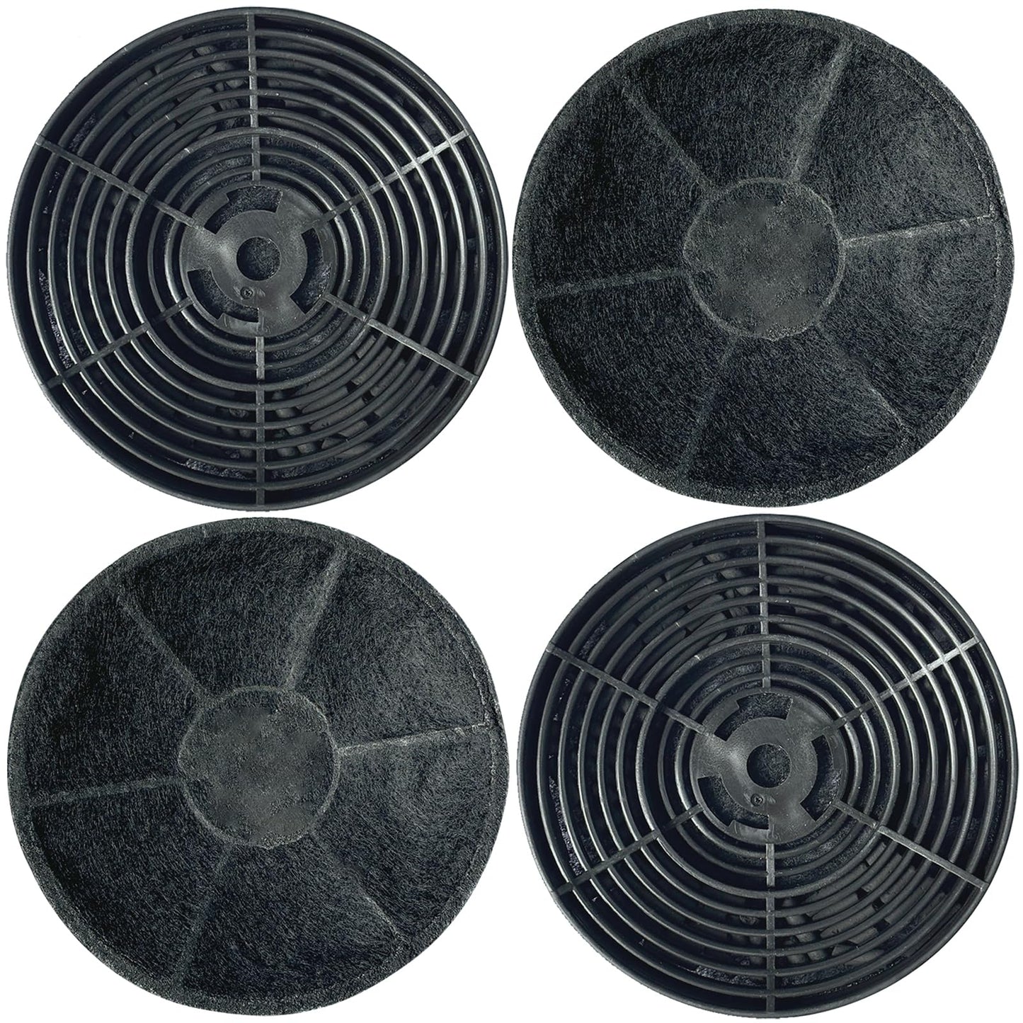 Beaufan Set of 4 Carbon Charcoal Filters Replacement for Winflo 30" Convertible Stainless Steel/Tempered Glass Wall Mount Range Hood Compare to Part #WRHF003S2