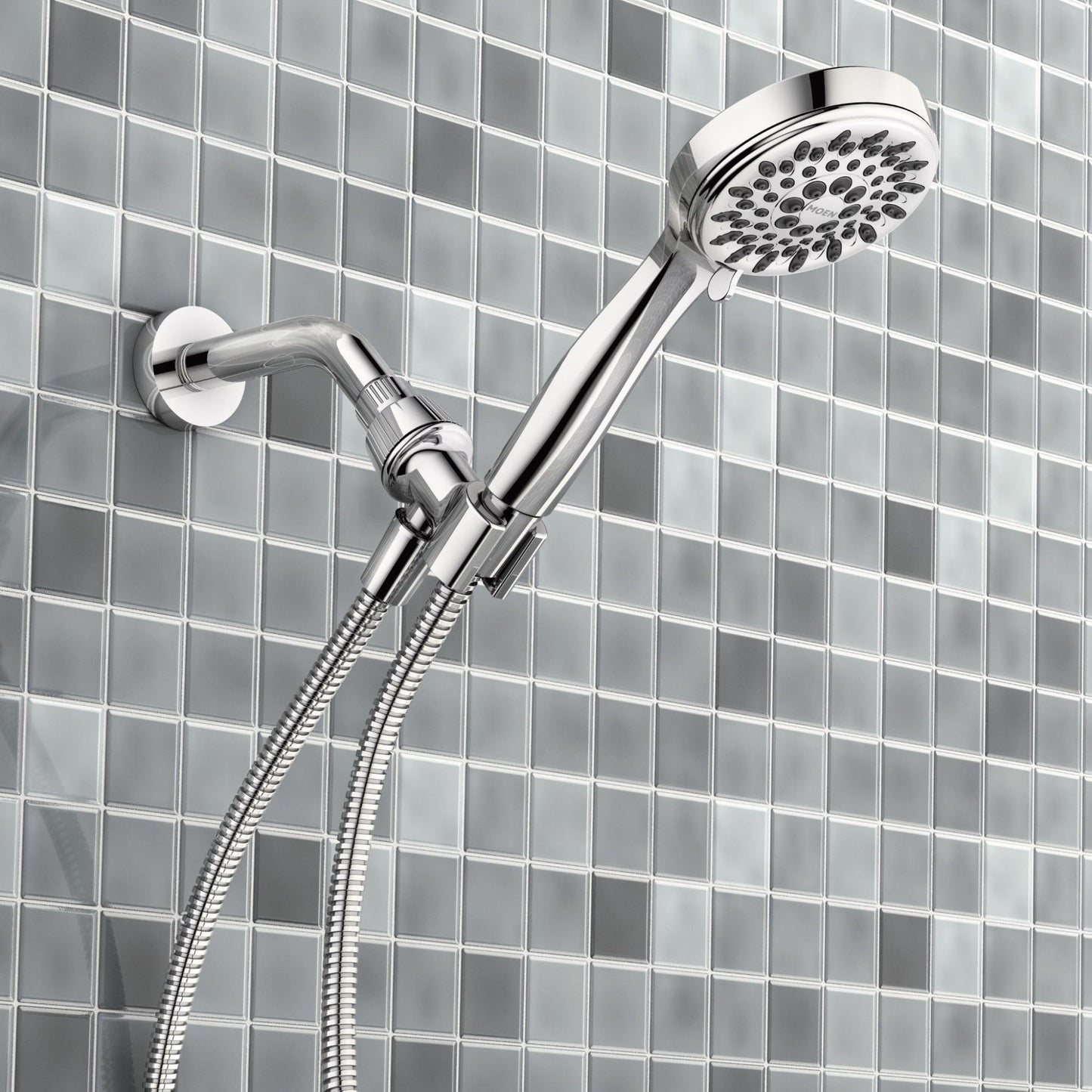 Moen Ignite Chrome Hand Held Shower Head Package With 2.5 GPM High Pressure Spray, 20091