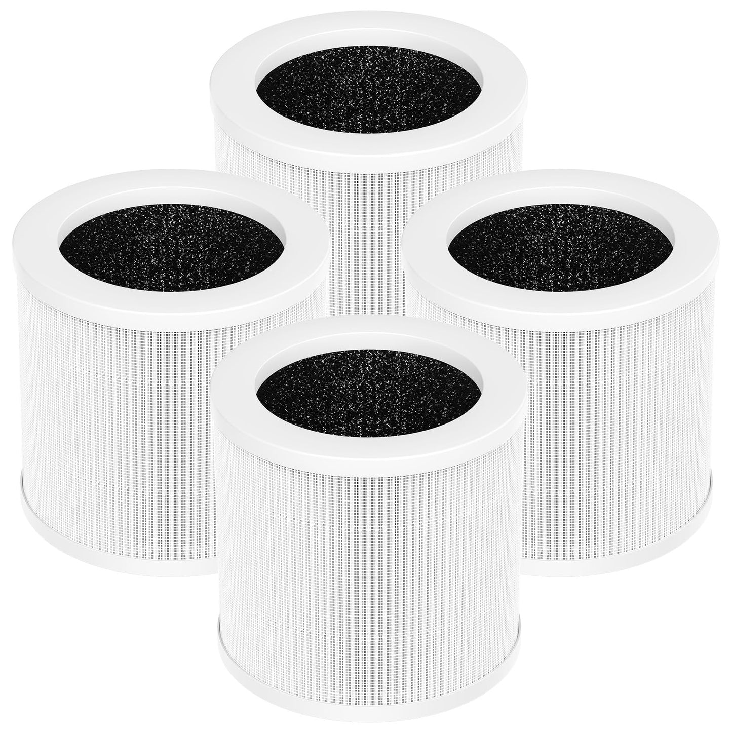 4 Pack A1 Replacement Filter Compatible with VEWIOR Air Purifier HQSC-50, HQKJ-80, AMEIFU AP01W, KOIOS HQKJ-50 Air Pur ifier, 3-in-1 HEPA Air Cleaner Filter