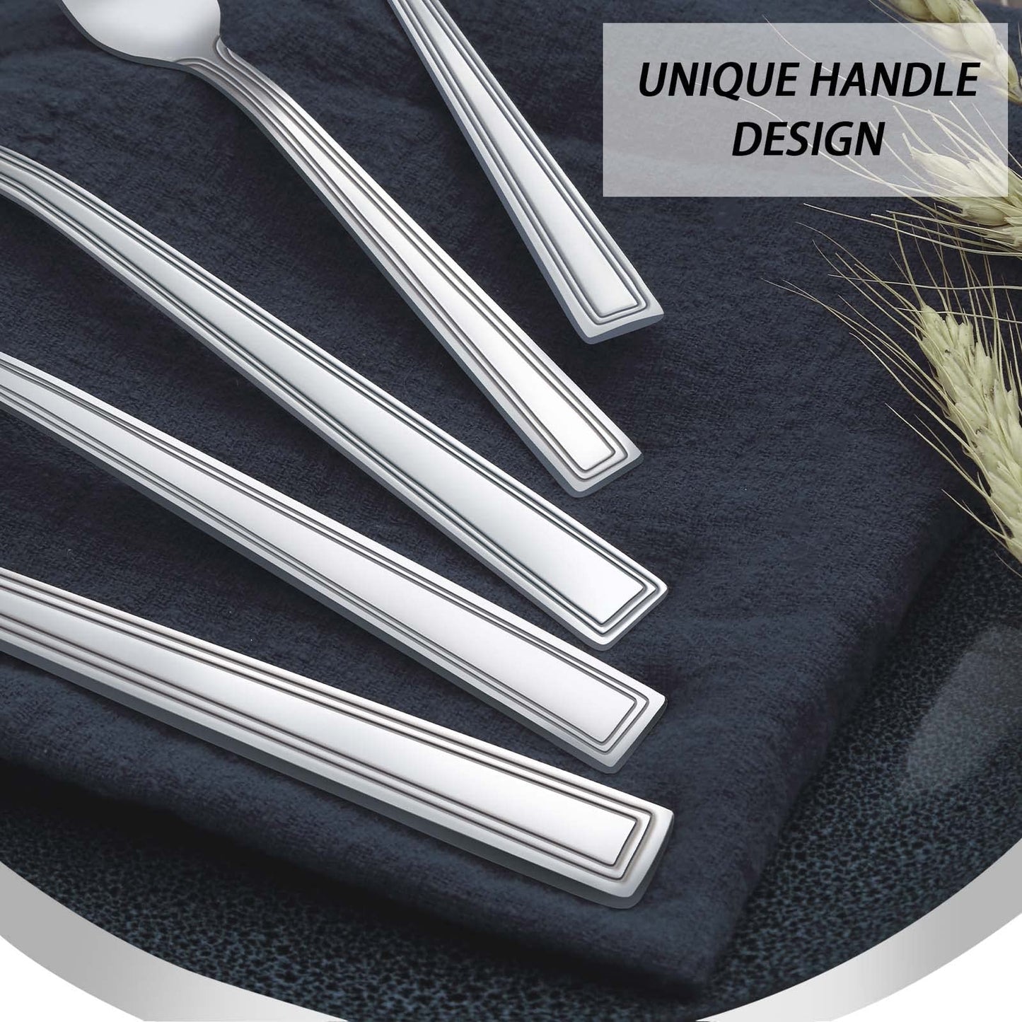 Hunnycook Silverware Set for 12-60PCS Stainless Steel Silverware Set, Include Fork Knife Spoon Set, Mirror Polished, Dishwasher Safe, Cutlery Set for Home Kitchen Restaurant