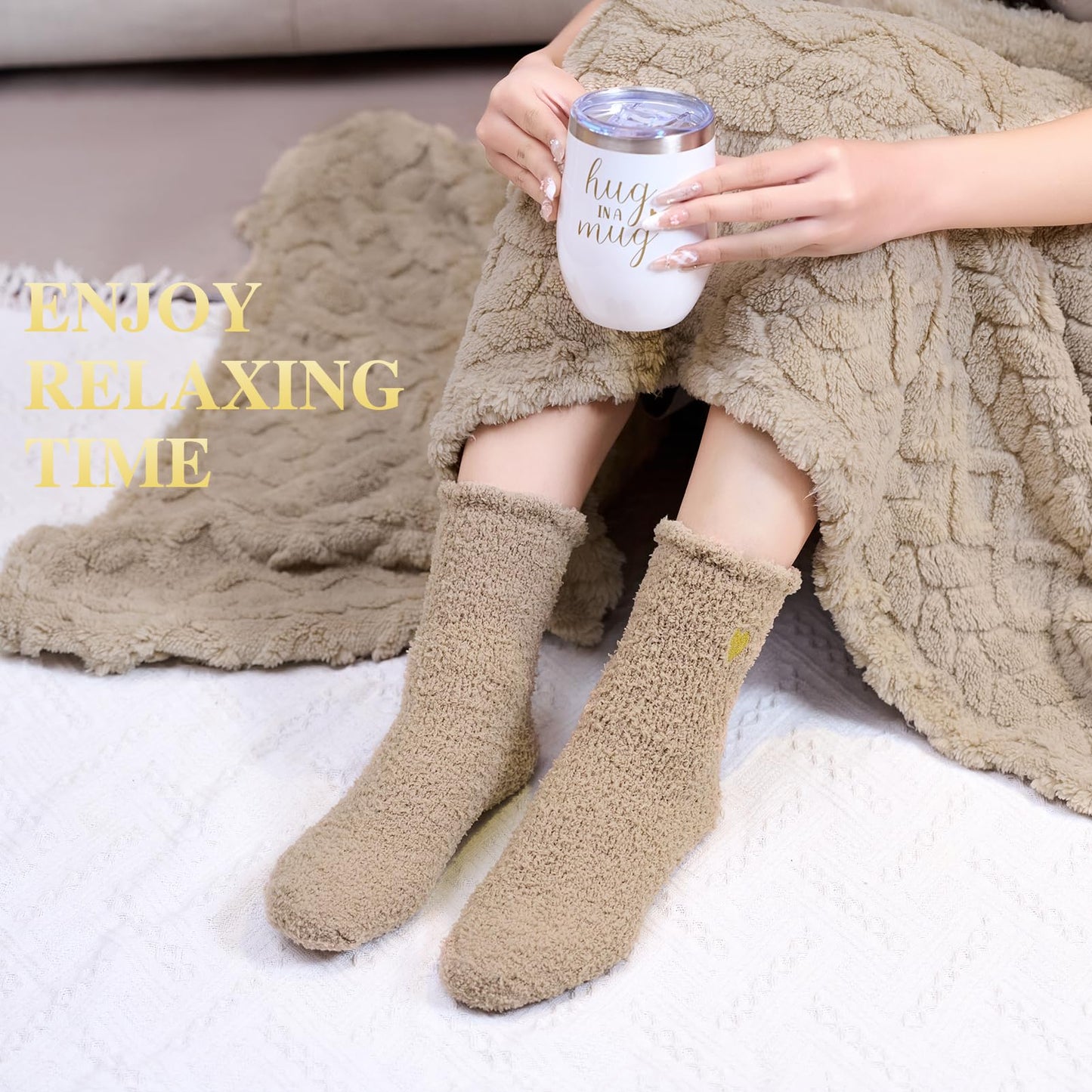 Get Well Gifts for Women Self Care Gifts Basket - Relaxing Spa Care Package After Surgery Mothers Day gifts - Feel Better Sympathy Mothersday Birthday Gift for Her Mom Sister Friend Wife (Khaki)