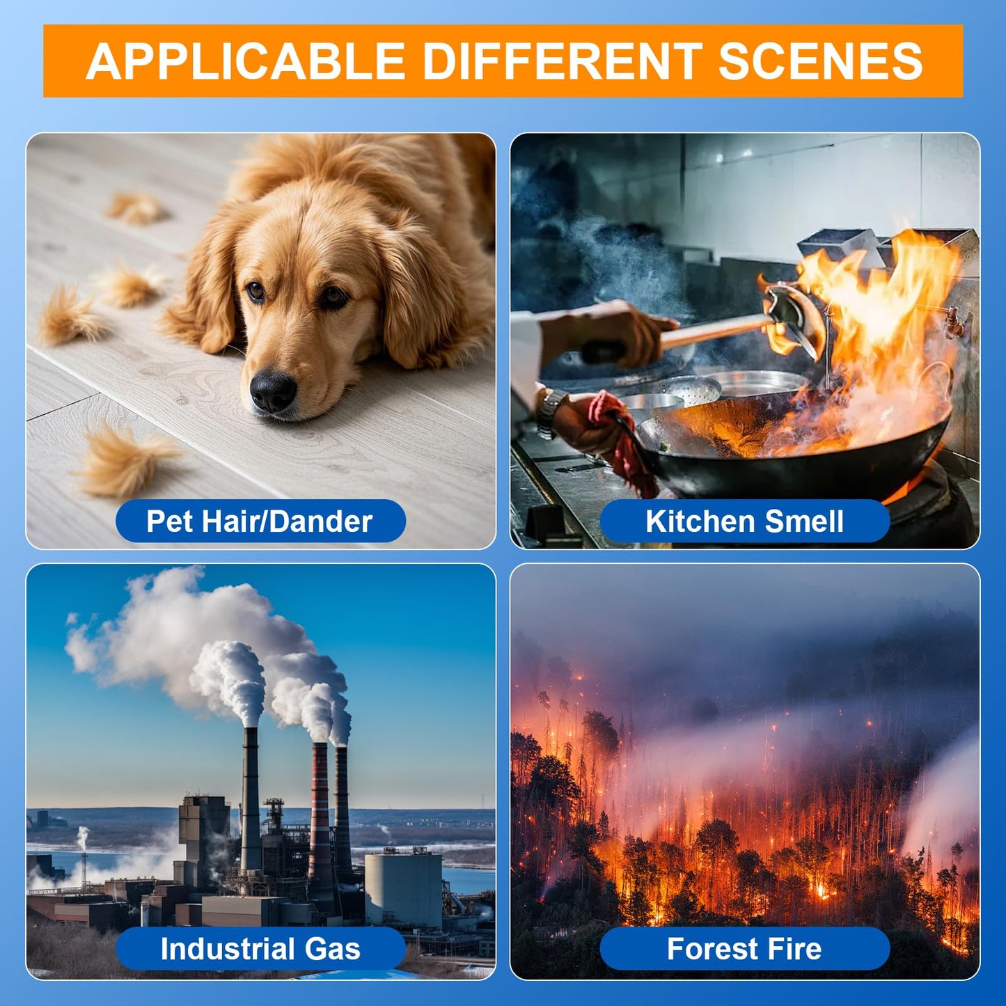 ADDUBEAU AP200 Filter Replacement, Compatible with Instant AP200 Medium Air Puri-Fier, 3-in-1 H13 True HEPA Filter & Activated Carbon Filtration, Part# F200, 2 Pack