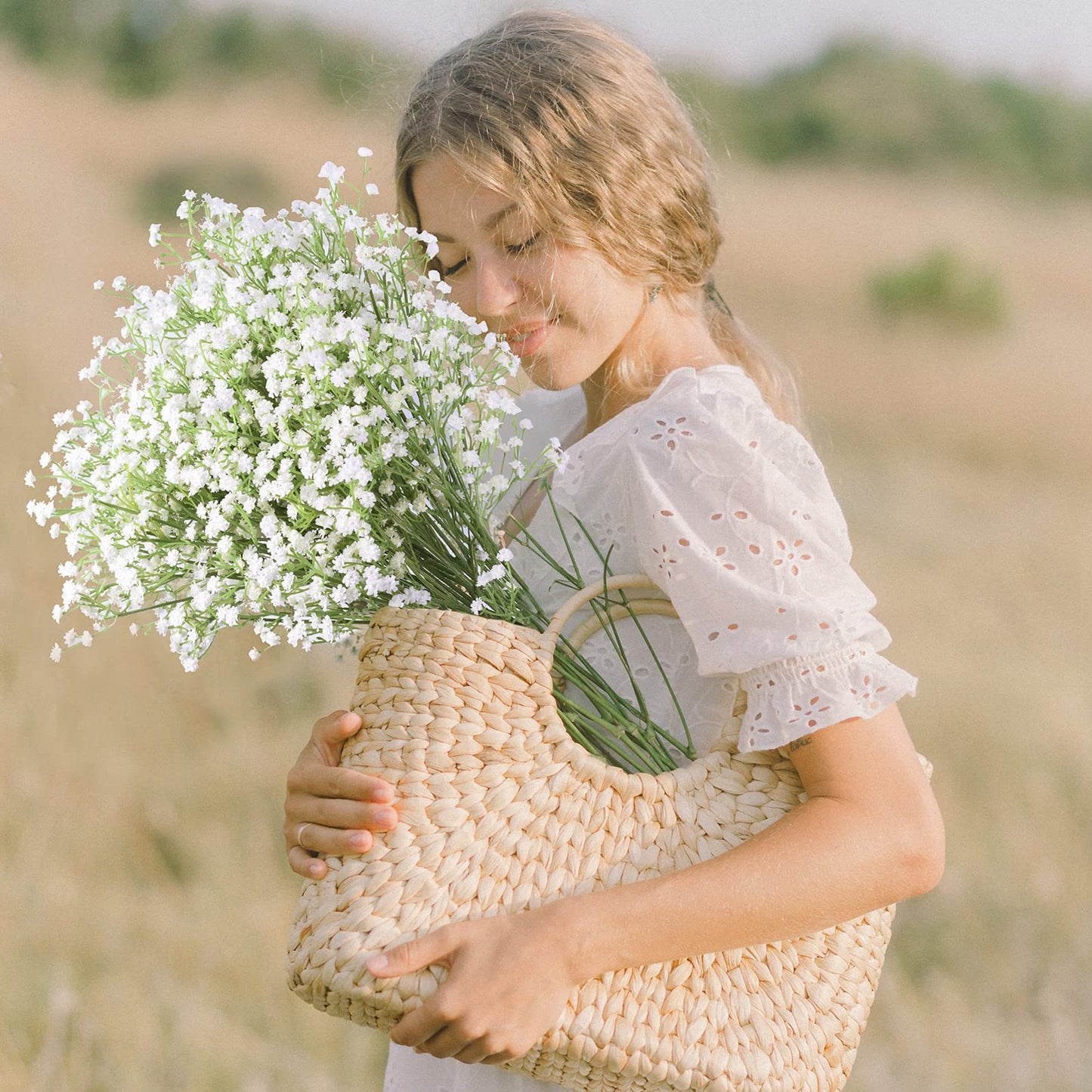 LYLYFAN Babys Breath Artificial Flowers,30 Pcs Gypsophila Faux Flowers for Wedding Party Home Garden Decoration