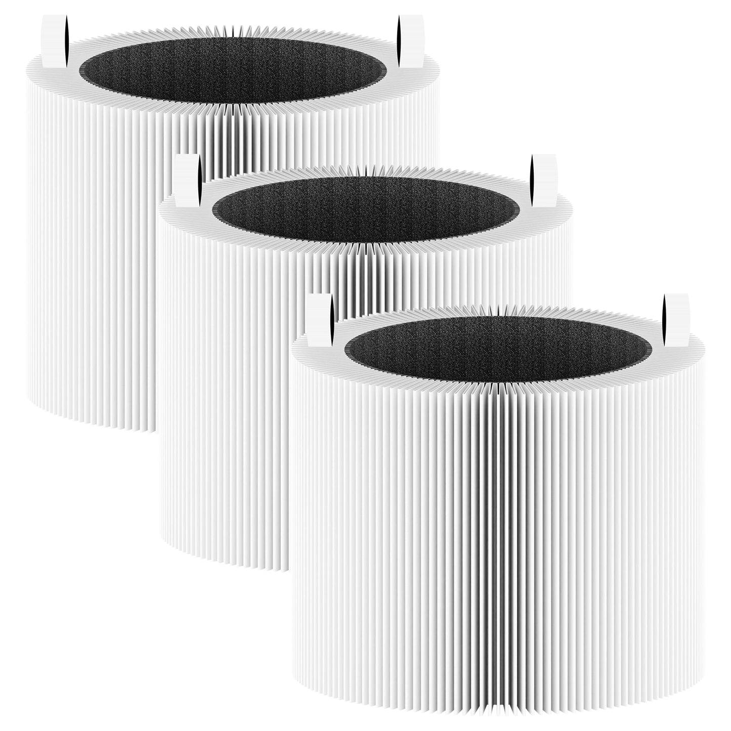 3 Pack Blue Pure 311 Auto Replacement Filter Compatible with Blueair Blue Pure 311 Auto Air Purifier, 2-in-1 H13 Grade Ture HEPA High-Efficiency Activated Carbon Filter