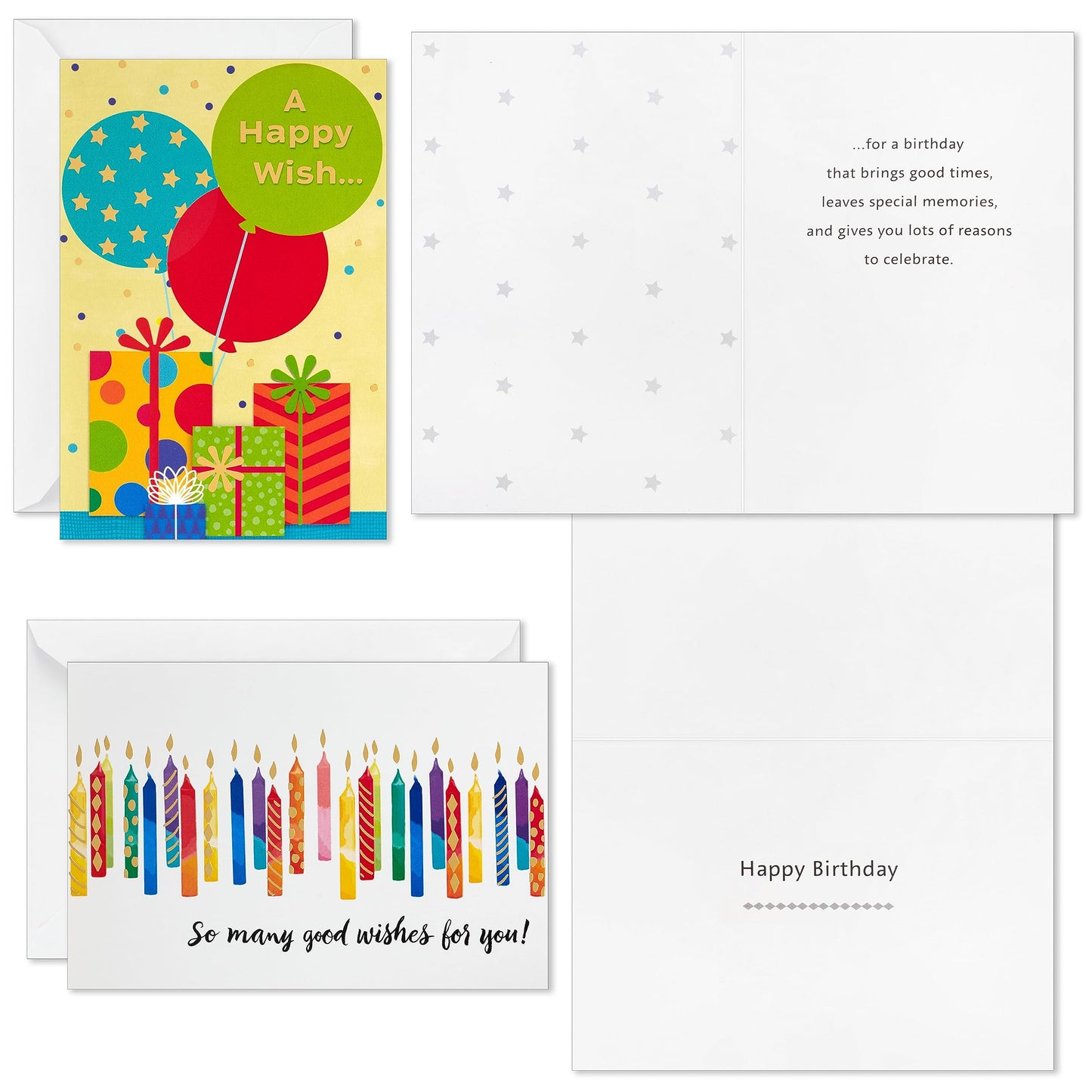 Hallmark Bulk Birthday Card Assortment (72 Cards with Envelopes) for Kids, Adults, Coworkers, Employees