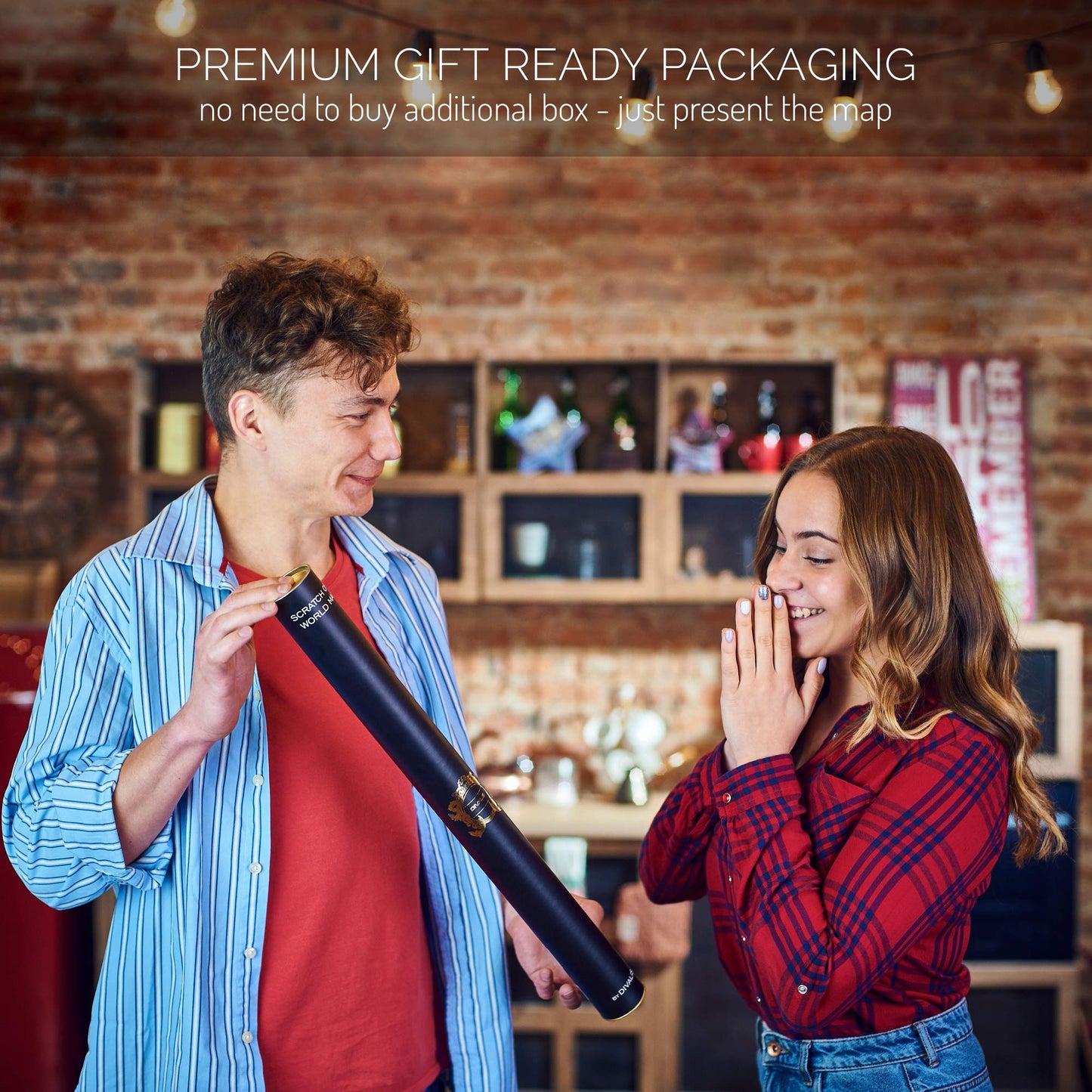 Scratch Off World Map - Extra Large - Easy to Frame Scratchable World Map Poster - Best Travel World Map Gift - All Accessories - Premium Detailed Scratch Off Map of The World - for Globetrotter