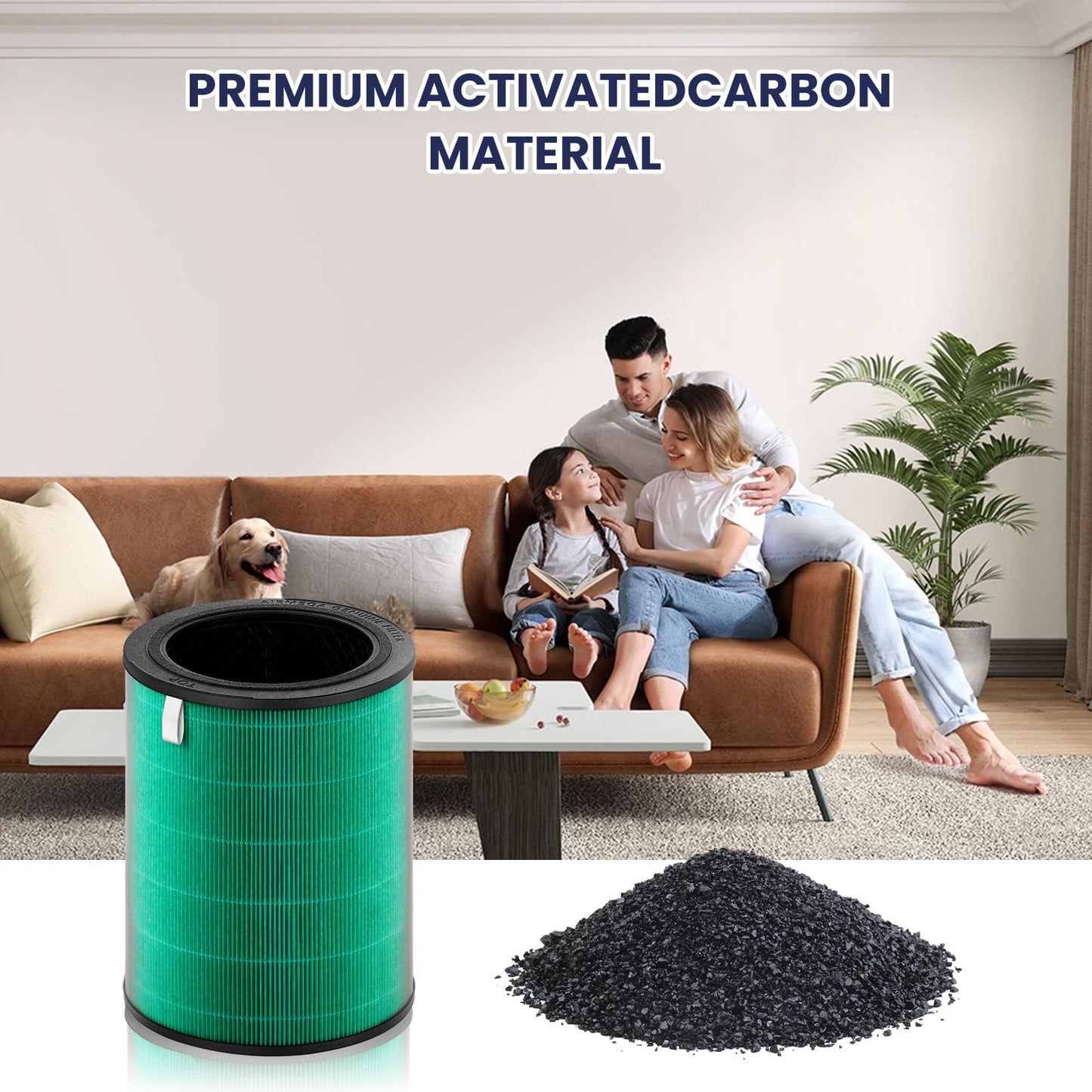 Airtiancai Replacement Filter for Coway Airmega 350 Air Purifier,High-Efficiency Activated Carbon Pet Filter for Home Large Room