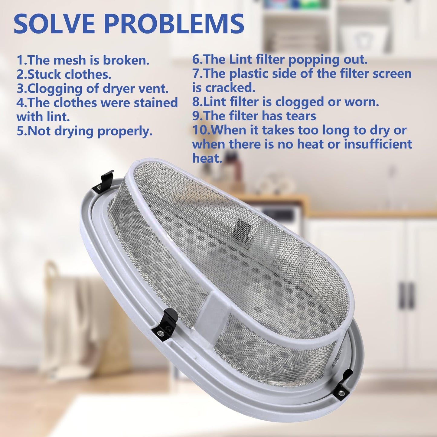 Upgrade WET4024HW0 LTE5243DQA LDR3822PQ2 WET4024EW0 LER3622PQ2 LDR3822HQ1 LTG5243DQC LTE5243DQ3 LDR3822PQ1 Dryer Lint Filter Fit for LDR3822PQ3 LTE5243DQ9 LT5000XVW0 LTE5243DQB LTE5243DQ6 LTE5243BW2