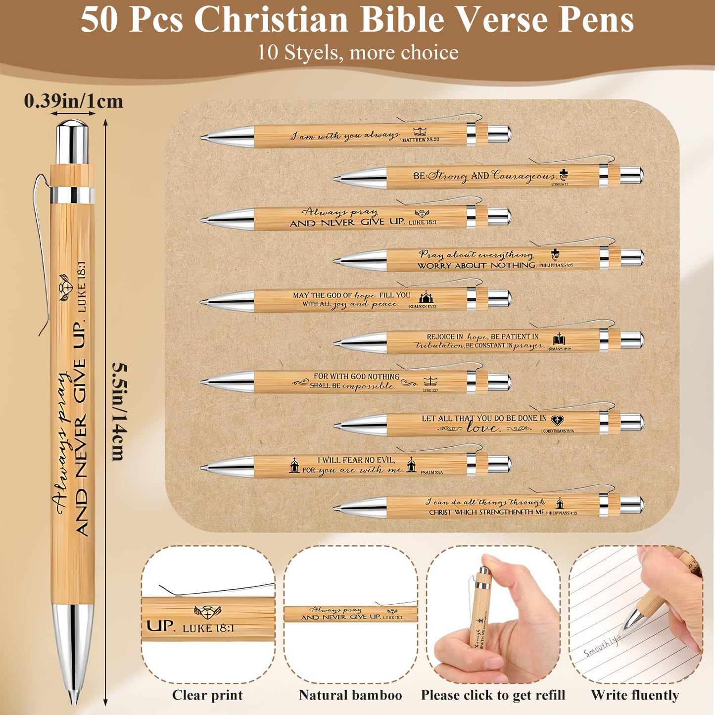 48 Pcs Christian Spiral Notebooks Bulk with Bible Verse Pens, Bookmarks - Faith Journal and Prayer Notebook Gift Set for Women, Church, Religious, Bible Study, Small Groups, Sunday School Gifts