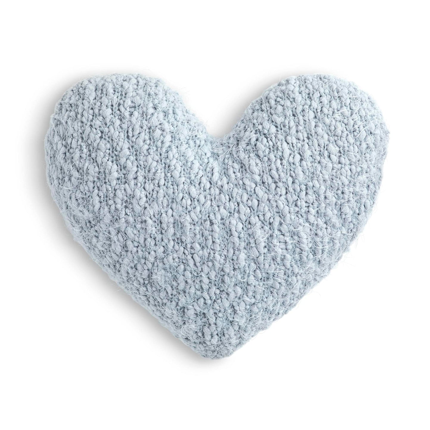 DEMDACO Giving Collection Soft Blue Weighted Giving Heart - Weighted Heart Pillow for Bedding - Decorative Throw Pillow - Meaningful Gift Idea - Handmade - Luxurious, Soft & Cozy - 1.85 lbs