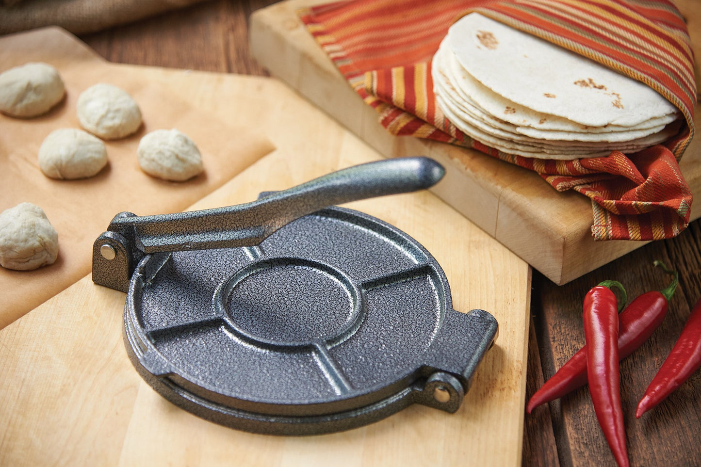 Fox Run Tortilla Press, Cast Iron, 7.25" diameter