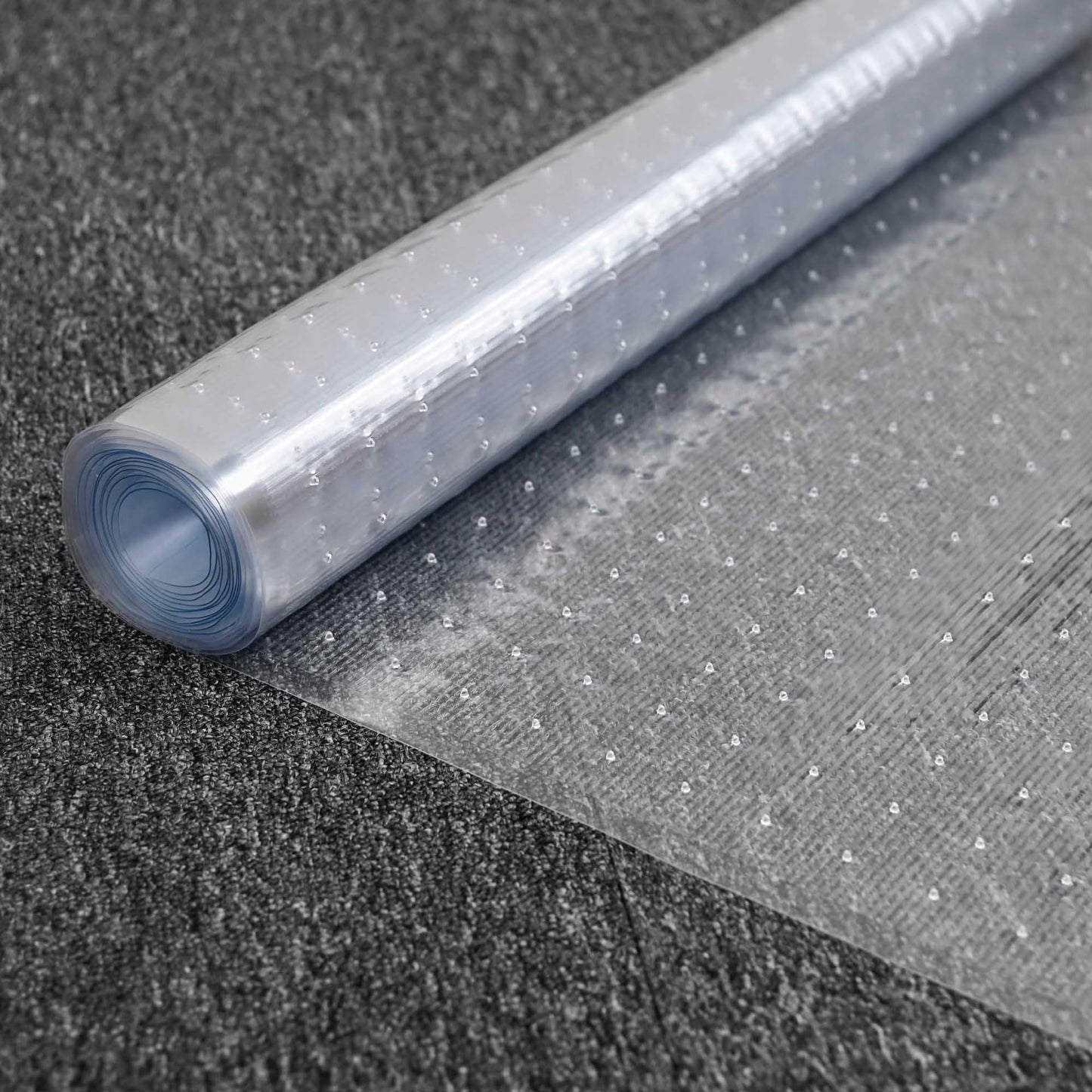 Plastic Carpet Protector Floor Runner 27in x 20ft Clear Carpet Runner for High Traffic Hallway Non-Slip Rug Protector for Low Pile Stain-Resistant & Waterproof