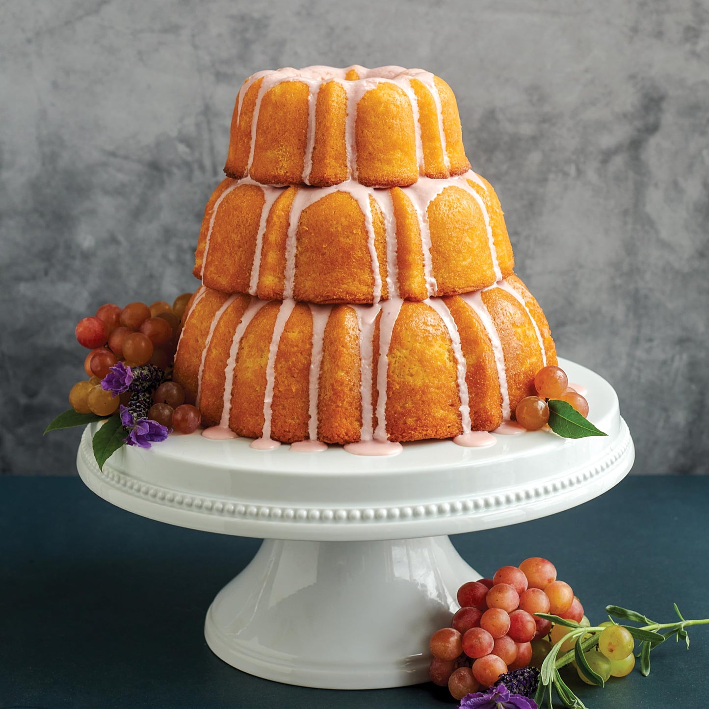 Nordic Ware Formed Bundt, Tiered 3-Piece Set, Twilight Blue