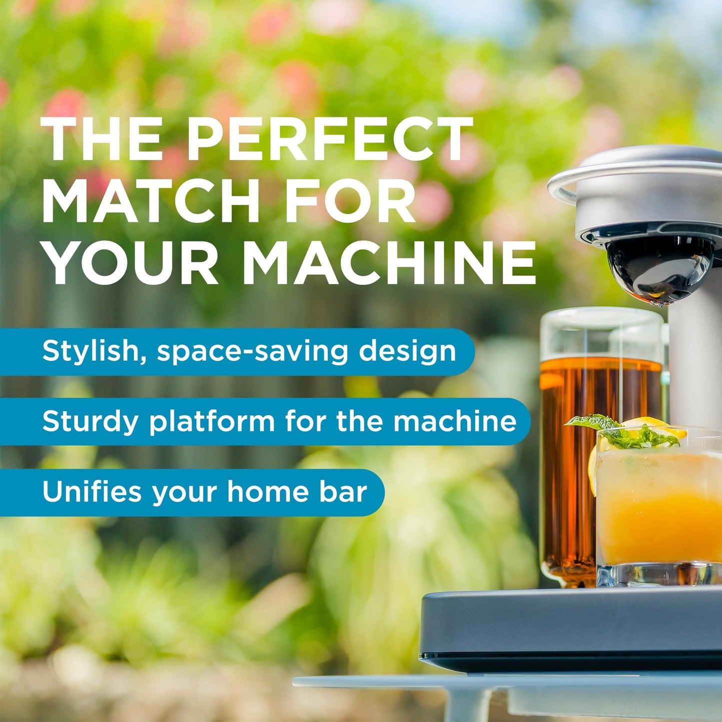 Bartesian Cocktail Capsule Storage Drawer Organizer - Stylish Mixology Cocktails Drink Mixer Holder Dispenser - Home Bar Accessories for Cocktail Maker Machine - Holds Up to 36 Bartesian Capsules