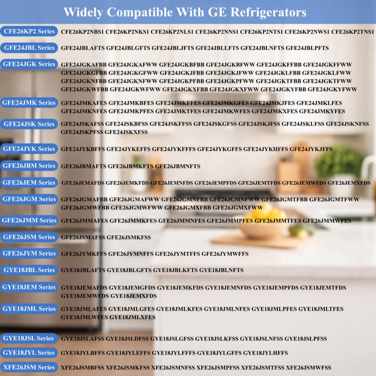 WR57X26303 Refrigerator Water Inlet Valve Compatible with GE Refrigerators, Fits CFE26KP2NBS1 GFE24JSKFFSS GYE18JMLAFES, Replace 4468552 AP6035589 PS11767935, Fixes Ice Maker & Water Dispenser Issues