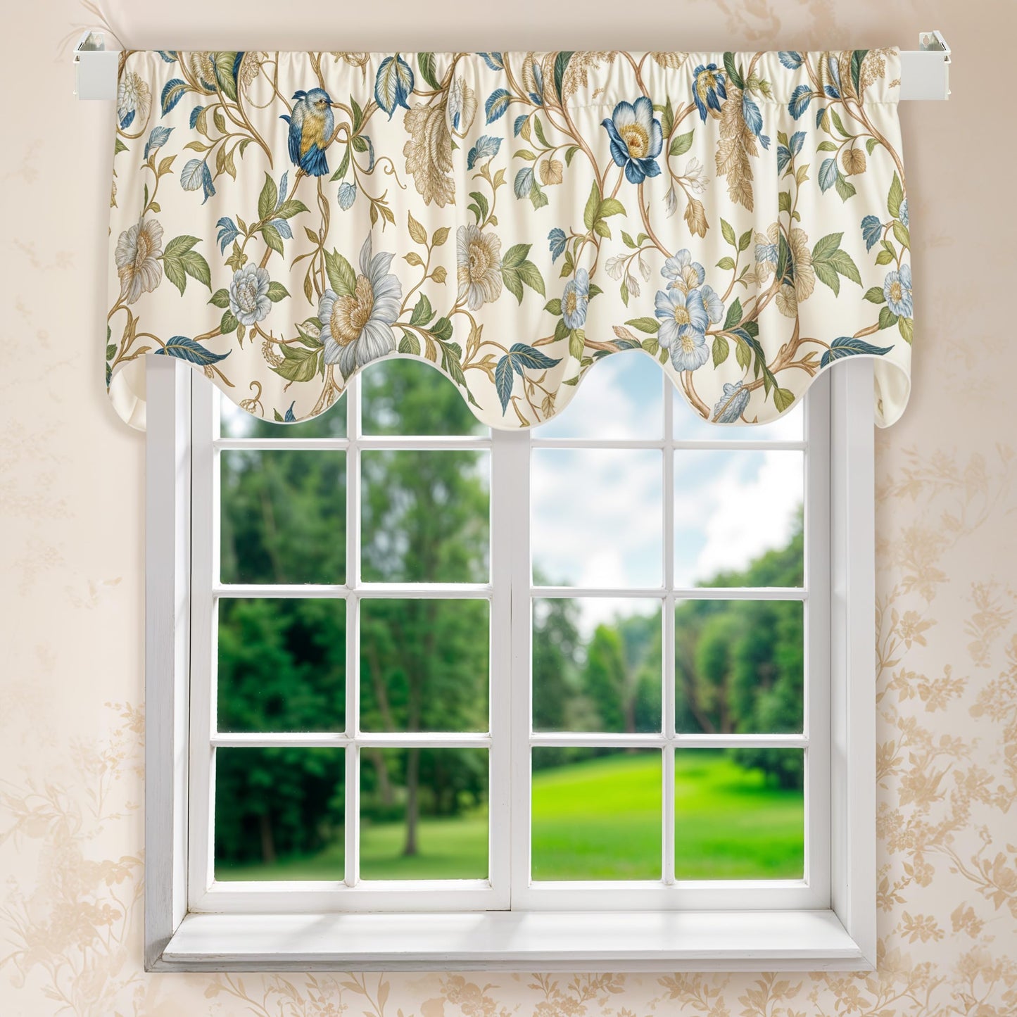 Amazing Drapery Hardware 2.5 Inch Wide Pocket Curtain Rod with Adjustable Clearance Brackets - 1 Pack, 48-86 Inches, Includes Rod, Brackets, and Installation Hardware