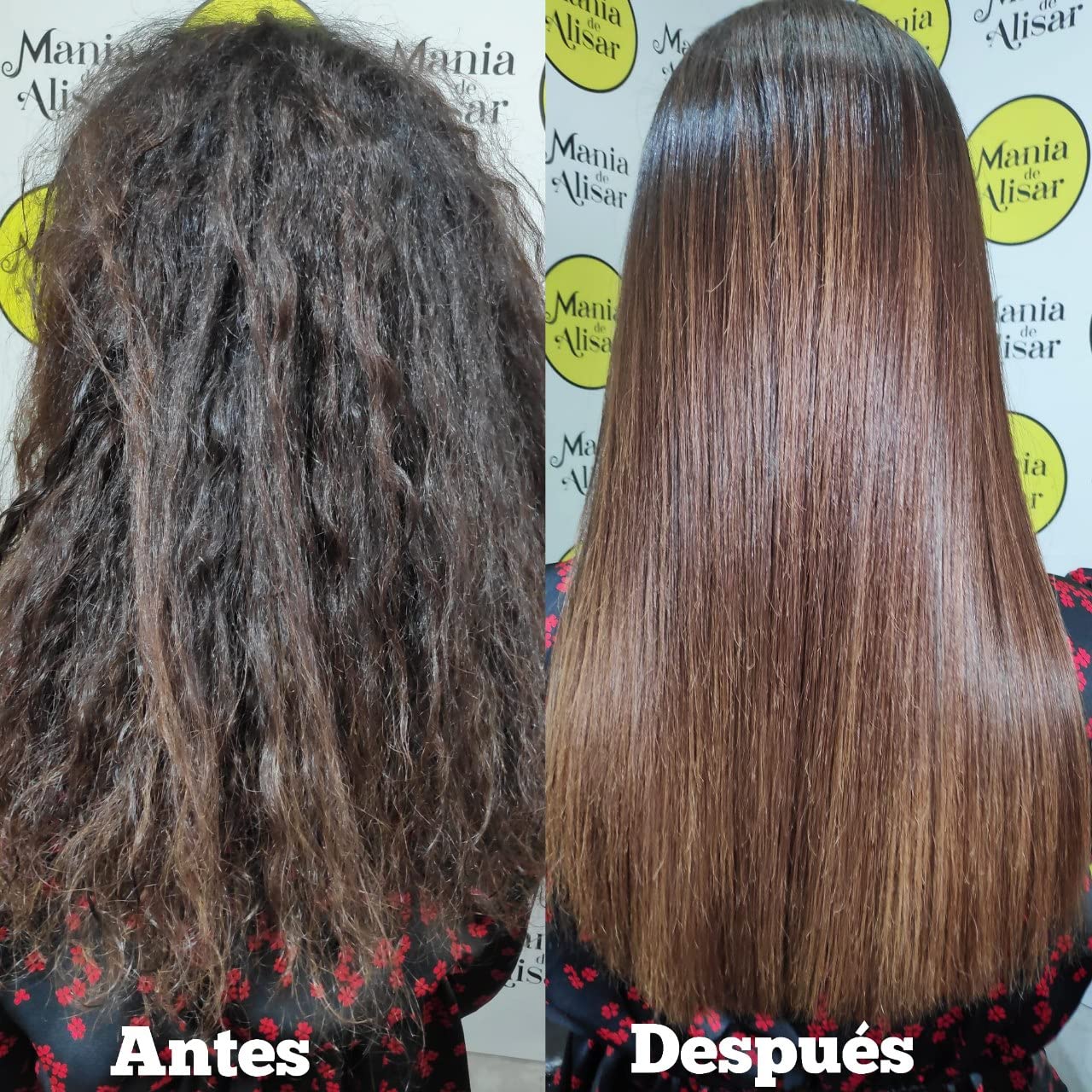 Mania de Alisar Brazilian Straightening Organic Keratin Straightening Progressive Brazilian Straightening keratina (1000 ml / 33,81 fl.oz)