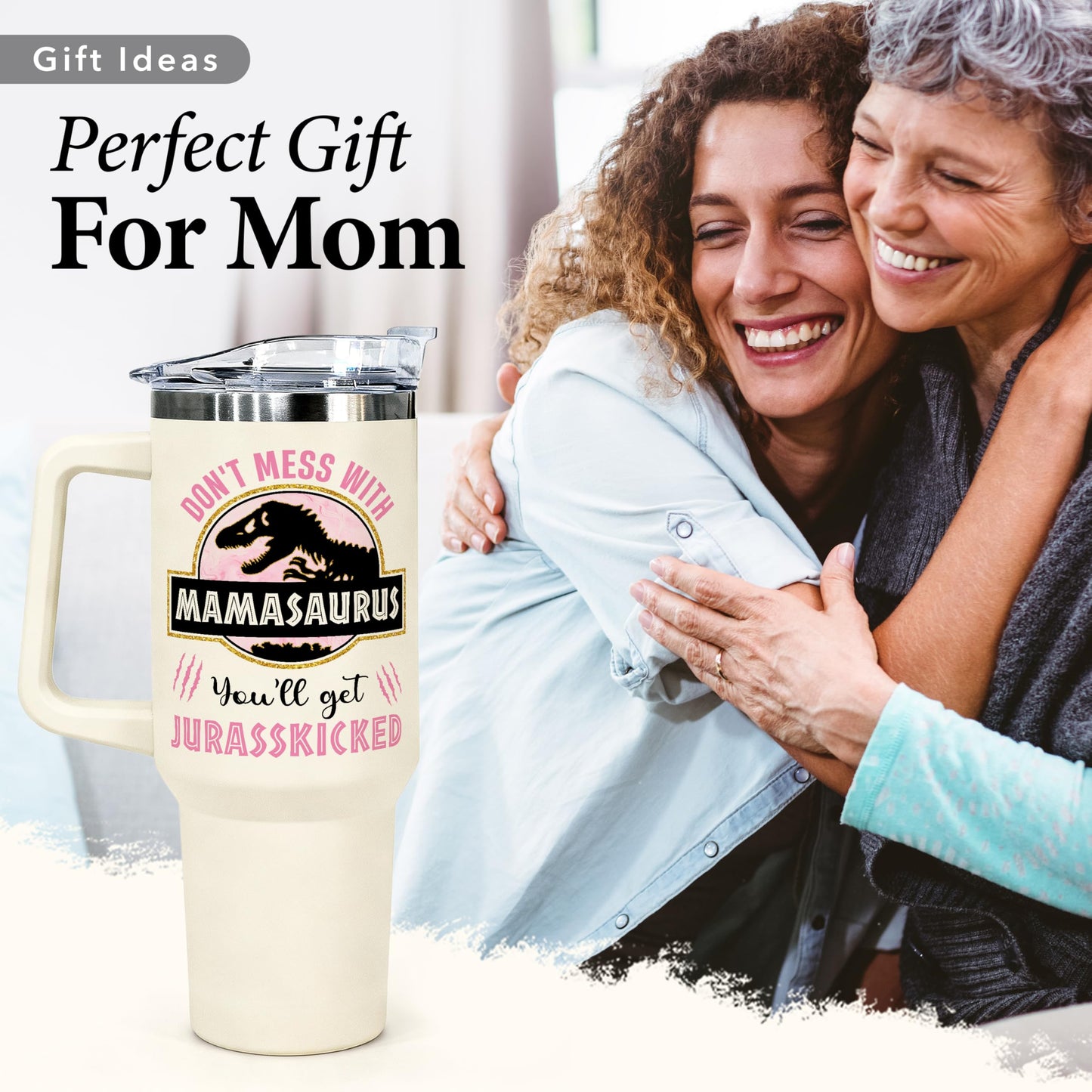 Gifts for Mom from Daughter, Son for Mothers Day, Christmas, Birthday - Birthday Gifts for Moms, Birthday Present for moms, Happy Birthdays Mom - Mother Tumbler 40Oz Stainless Steel Coffee Cup