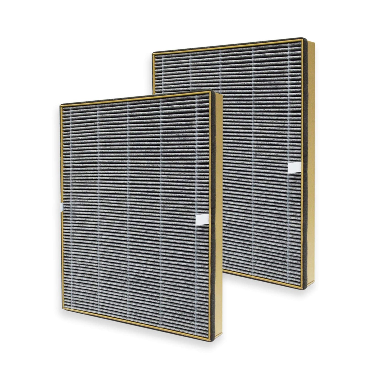 PUREBURG Replacement Filter Compatible with TaoTronics TT-AP002 & VAVA VA-EE008 Air Purifiers, Pack of 2, HEPA Activated Carbon 2-IN-1 Air Clean Dust Odors