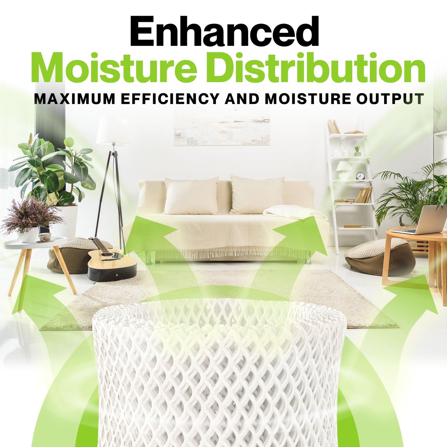 Durabasics 6 Pack of Premium Humidifier Filters Compatible with Honeywell Humidifier Filters HAC-504, HAC-504AW & Honeywell Filter A | Replacement for HCM 350 Filters & Cool Mist Humidifiers
