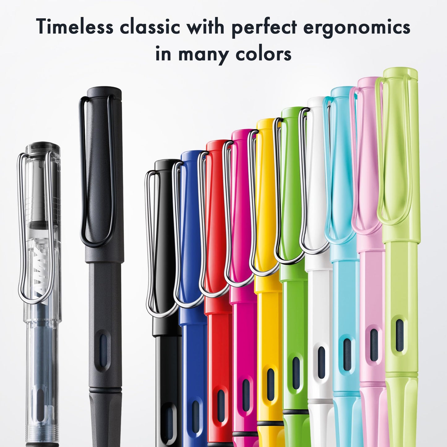 LAMY safari umbra - Fountain Pen with ergonomic grip & polished steel nib in size EF - ideal for any Writing & Calligraphy - including LAMY T 10 blue cartridge - Right-Handed