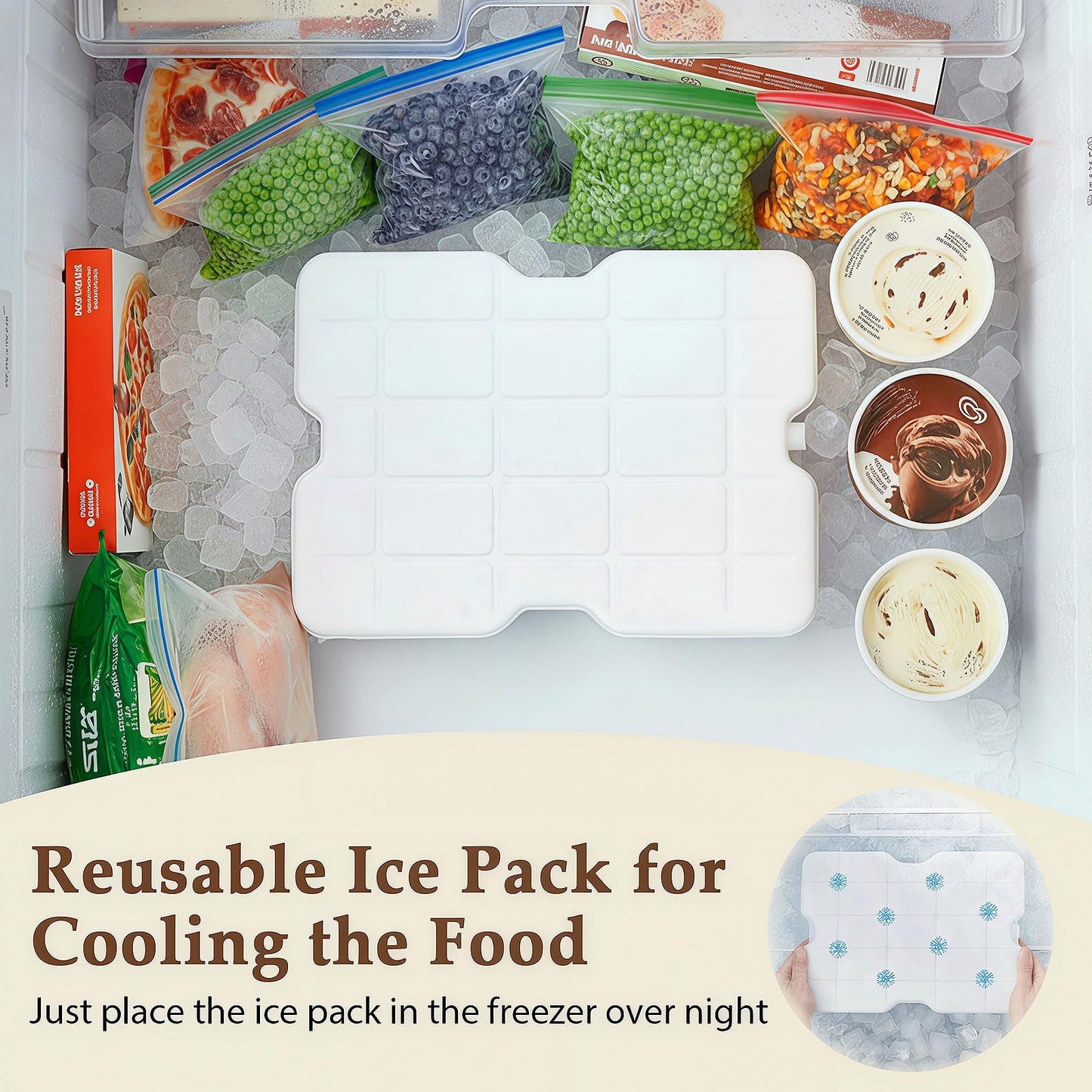 Snackle Box Container with Ice Pack Stainless Steel,Portable Snack Boxes with Lid and Insulated Bag,8 Compartment Snackle Storage Divided Serving Tray Beach Road Trip Picnic for Fruit Charcuterie
